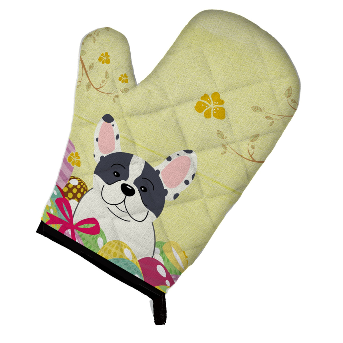 'Caroline'S Treasures Easter Eggs French Bulldog Piebald Oven Mitt, Multicolor, 12'''' X 8.5''''''