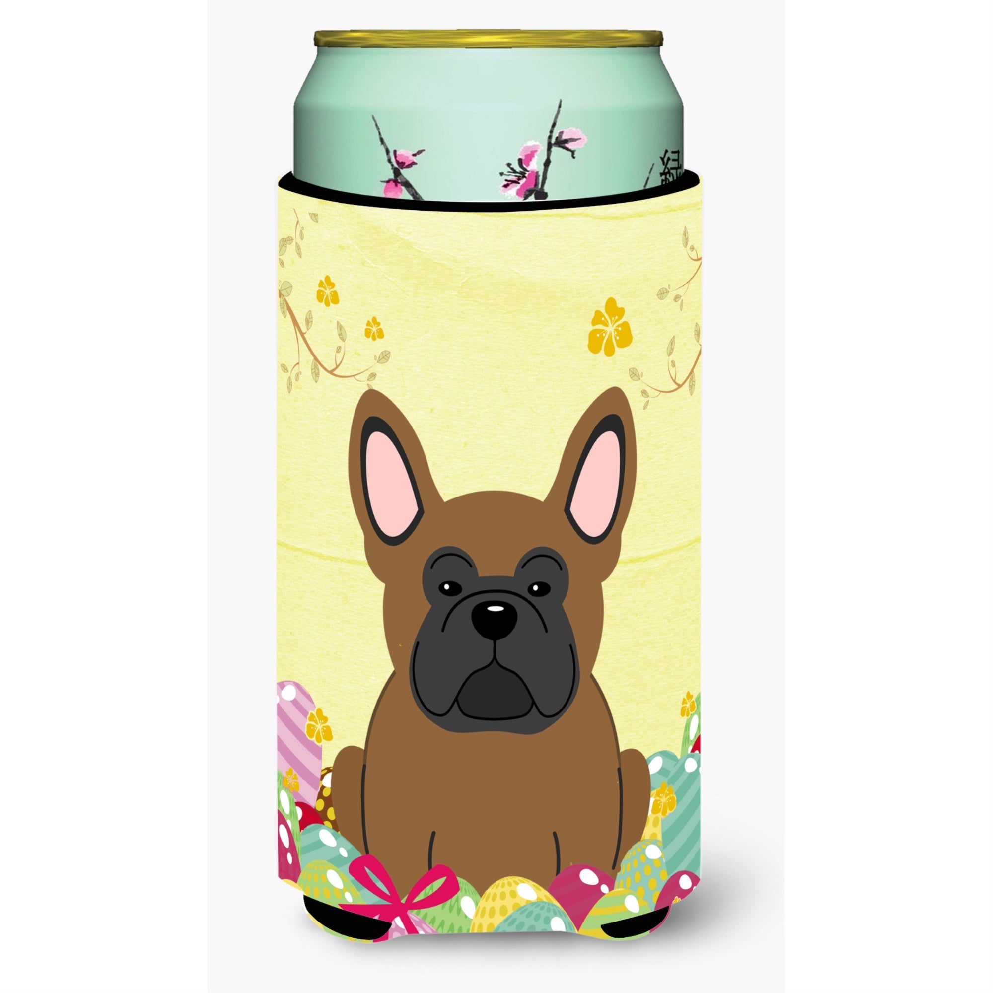 'Caroline'S Treasures Easter Eggs French Bulldog Brown Tall Boy Beverage Insulator Hugger, Multicolor''