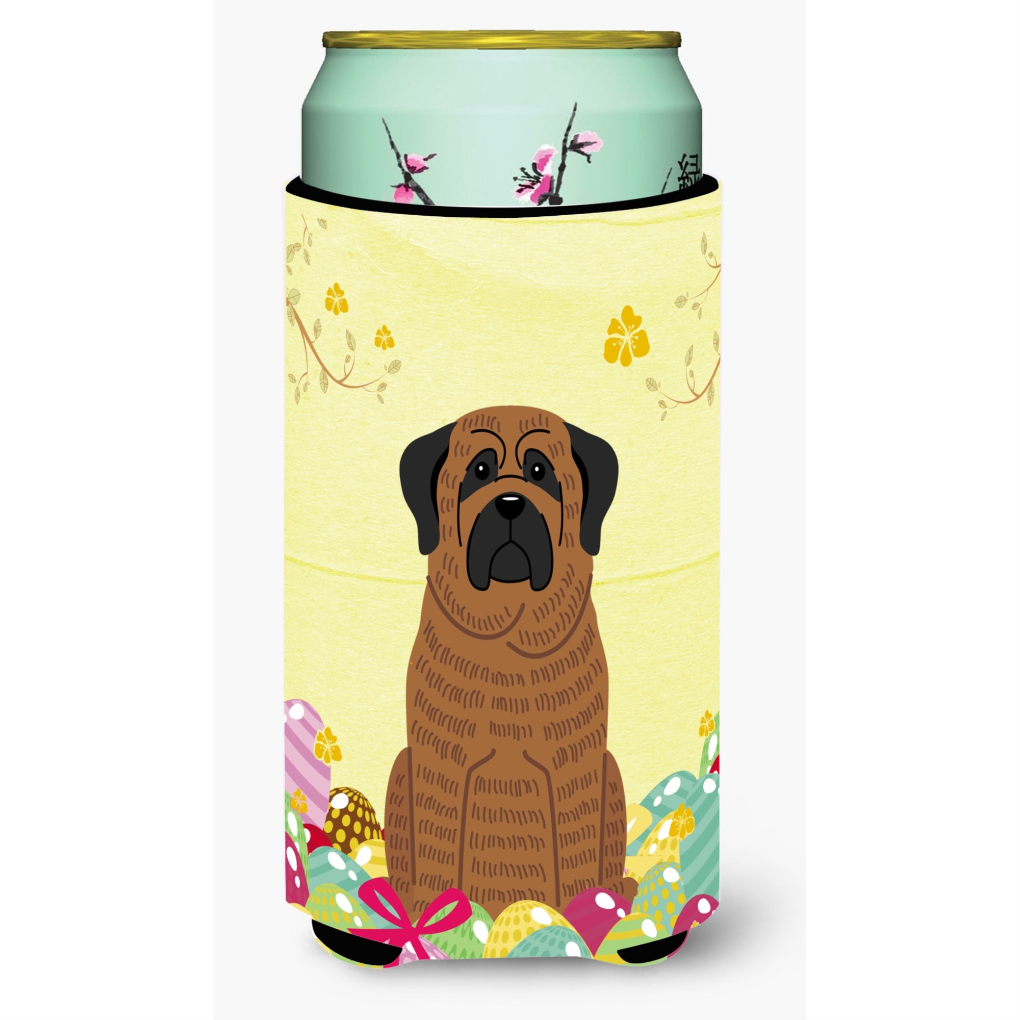 'Caroline'S Treasures Easter Eggs Mastiff Brindle Tall Boy Beverage Insulator Hugger, Multicolor''
