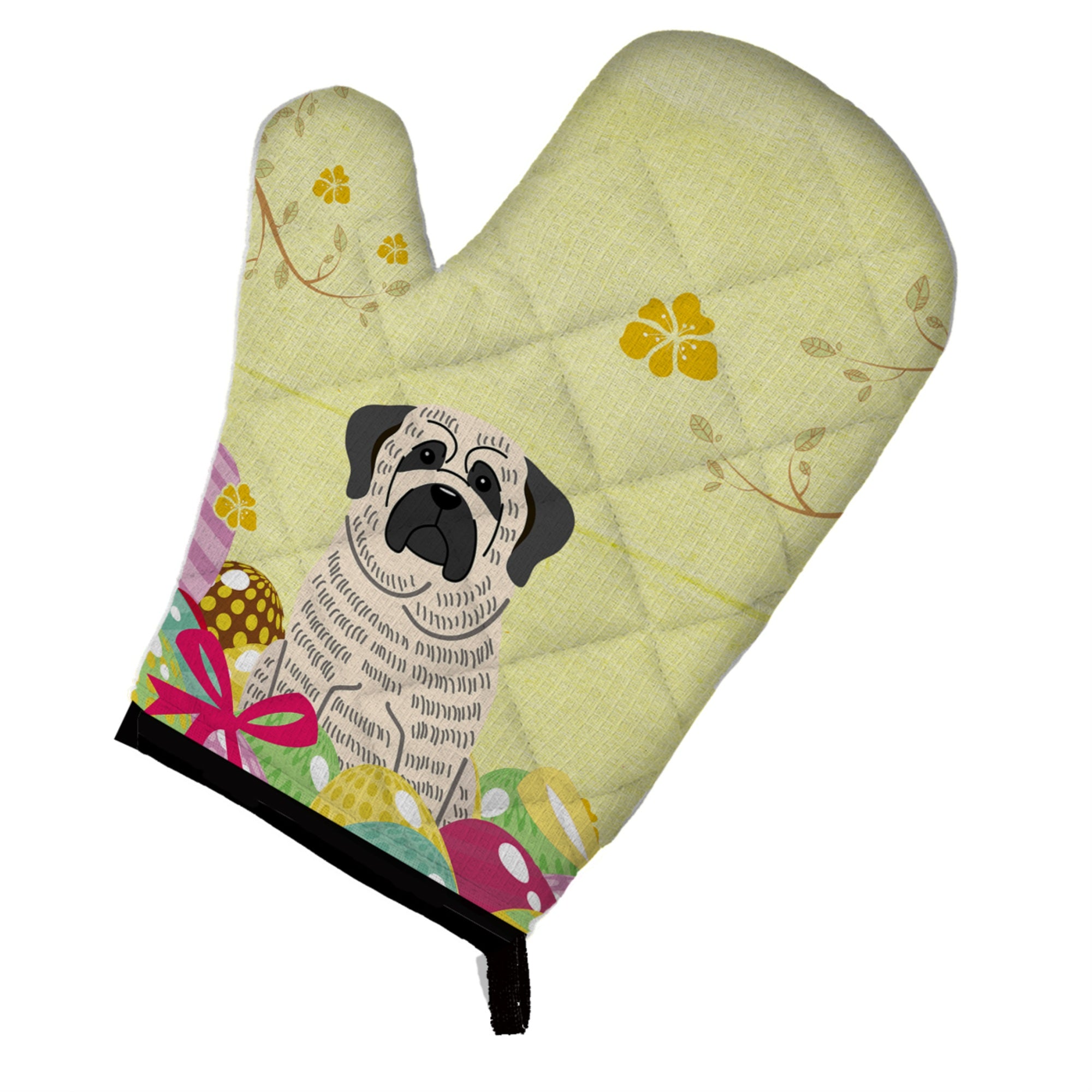 'Caroline'S Treasures Easter Eggs Mastiff Brindle White Oven Mitt, Multicolor, 12'''' X 8.5''''''