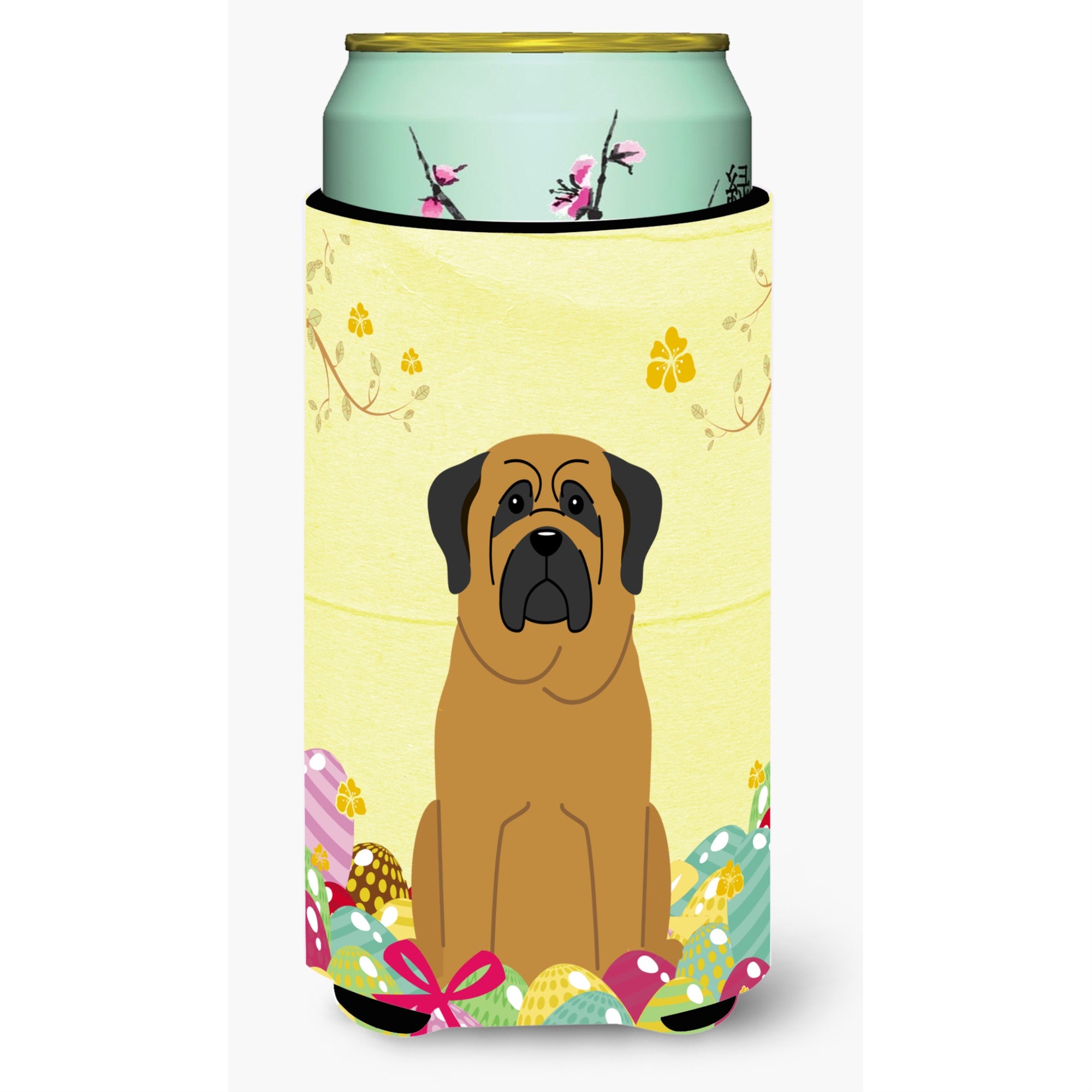 'Caroline'S Treasures Easter Eggs Mastiff Tall Boy Beverage Insulator Hugger, Multicolor''