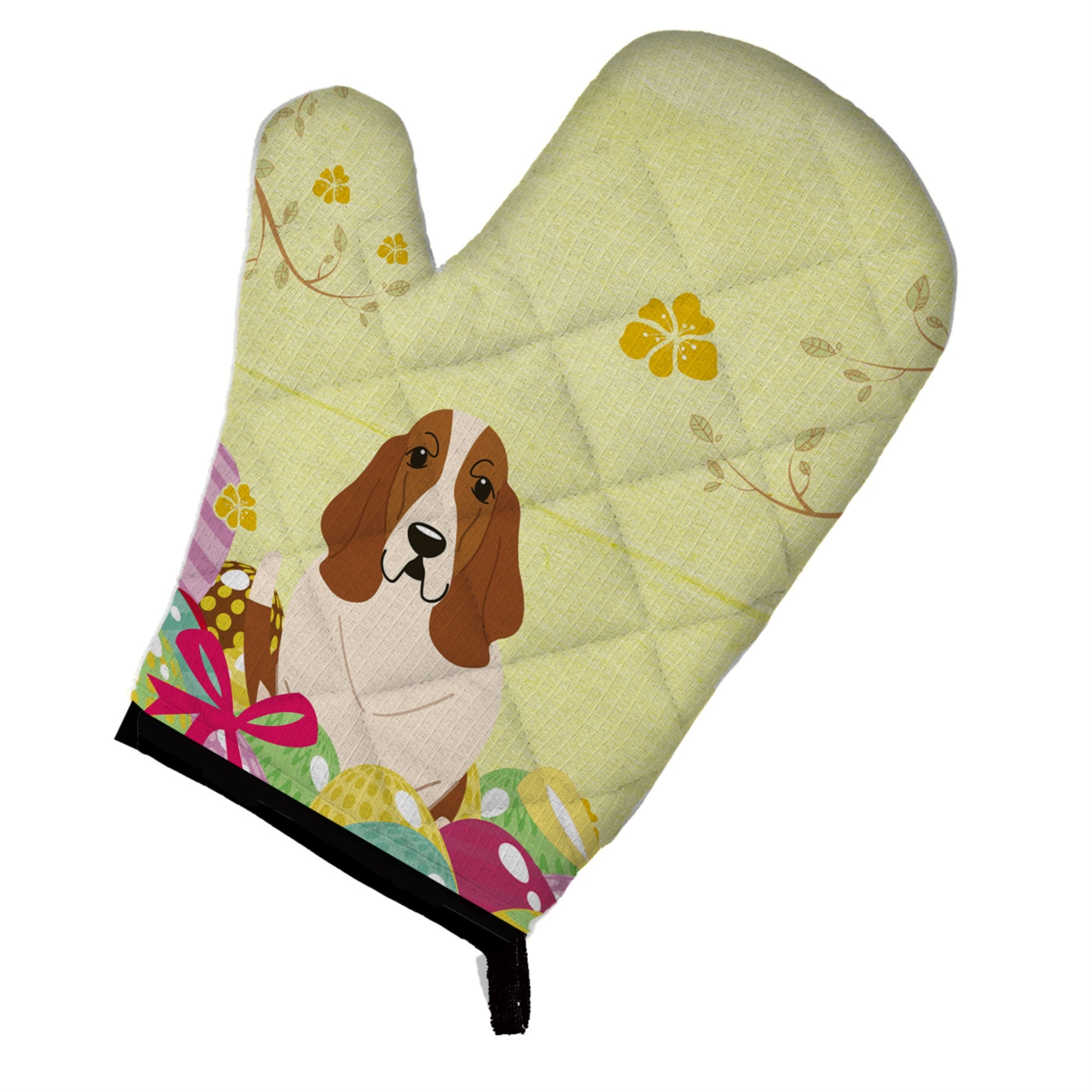 'Caroline'S Treasures Easter Eggs Basset Hound Oven Mitt, Multicolor, 12'''' X 8.5''''''