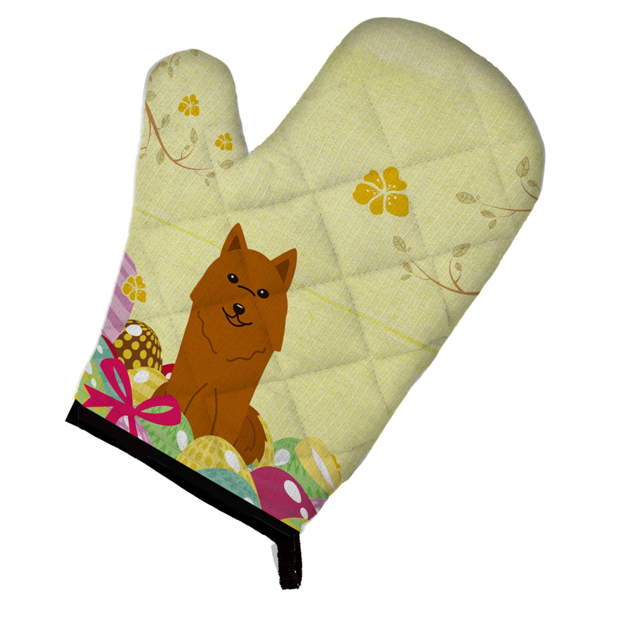 'Caroline'S Treasures Easter Eggs Karelian Bear Dog Oven Mitt, Multicolor, 12'''' X 8.5''''''