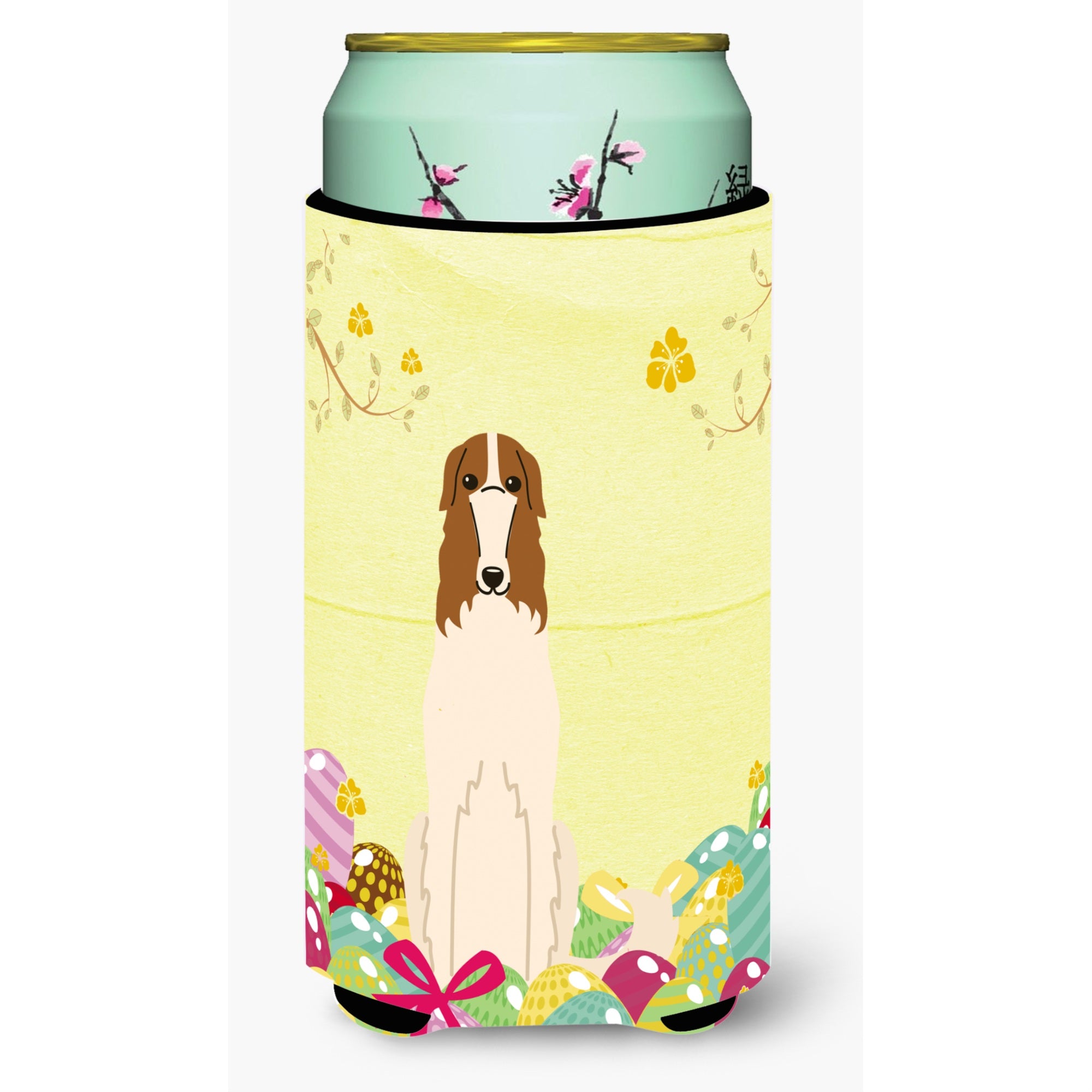 'Caroline'S Treasures Easter Eggs Borzoi Tall Boy Beverage Insulator Hugger, Multicolor''