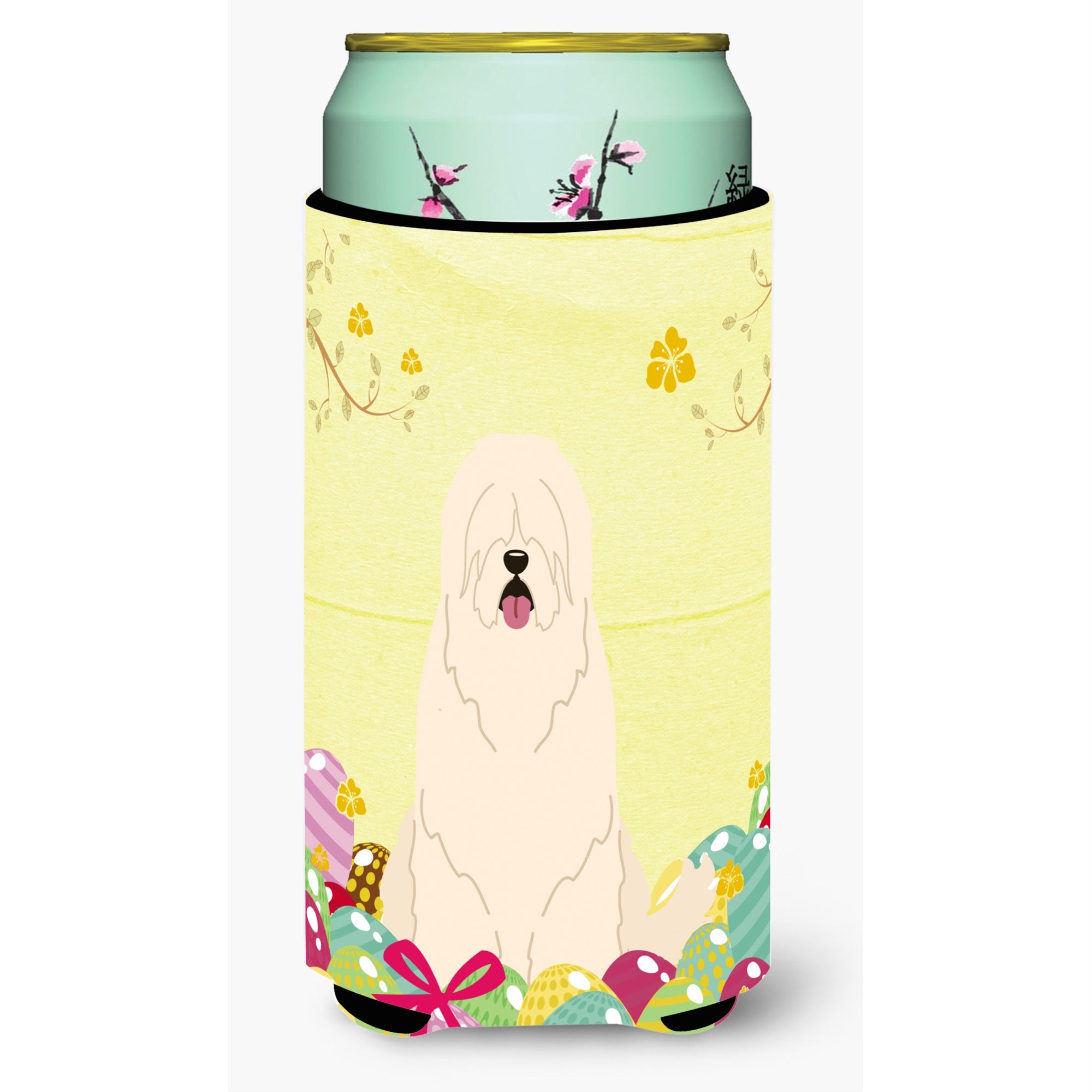 'Caroline'S Treasures Easter Eggs South Russian Sheepdog Tall Boy Beverage Insulator Hugger, Multicolor''
