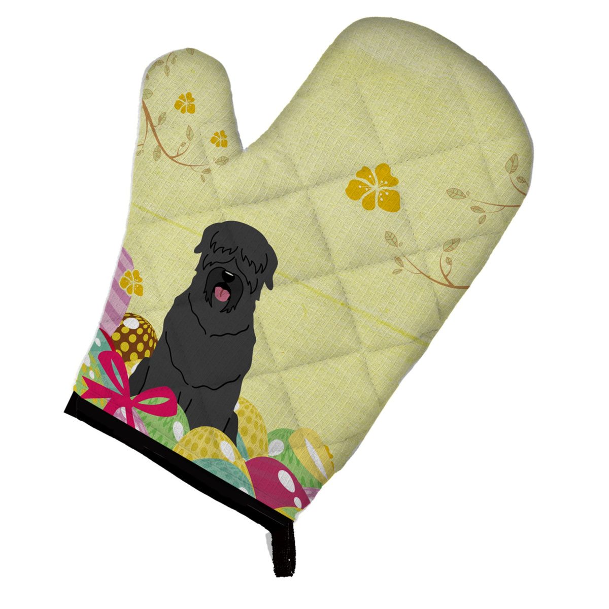 'Caroline'S Treasures Easter Eggs Black Russian Terrier Oven Mitt, Multicolor, 12'''' X 8.5''''''