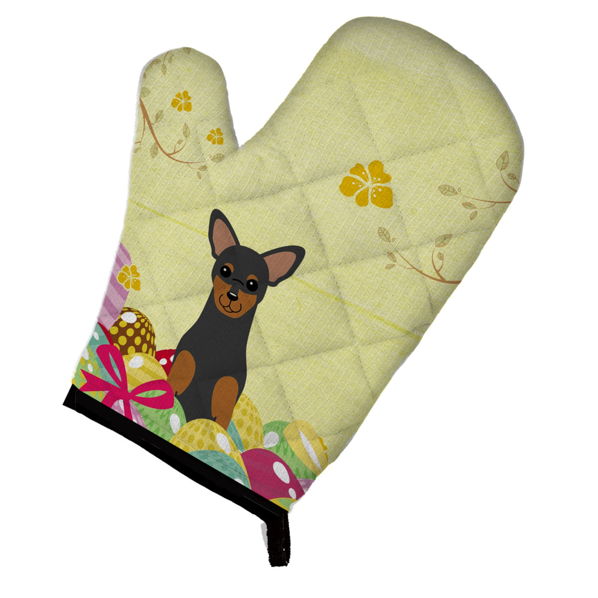 'Caroline'S Treasures Easter Eggs Manchester Terrier Oven Mitt, Multicolor, 12'''' X 8.5''''''
