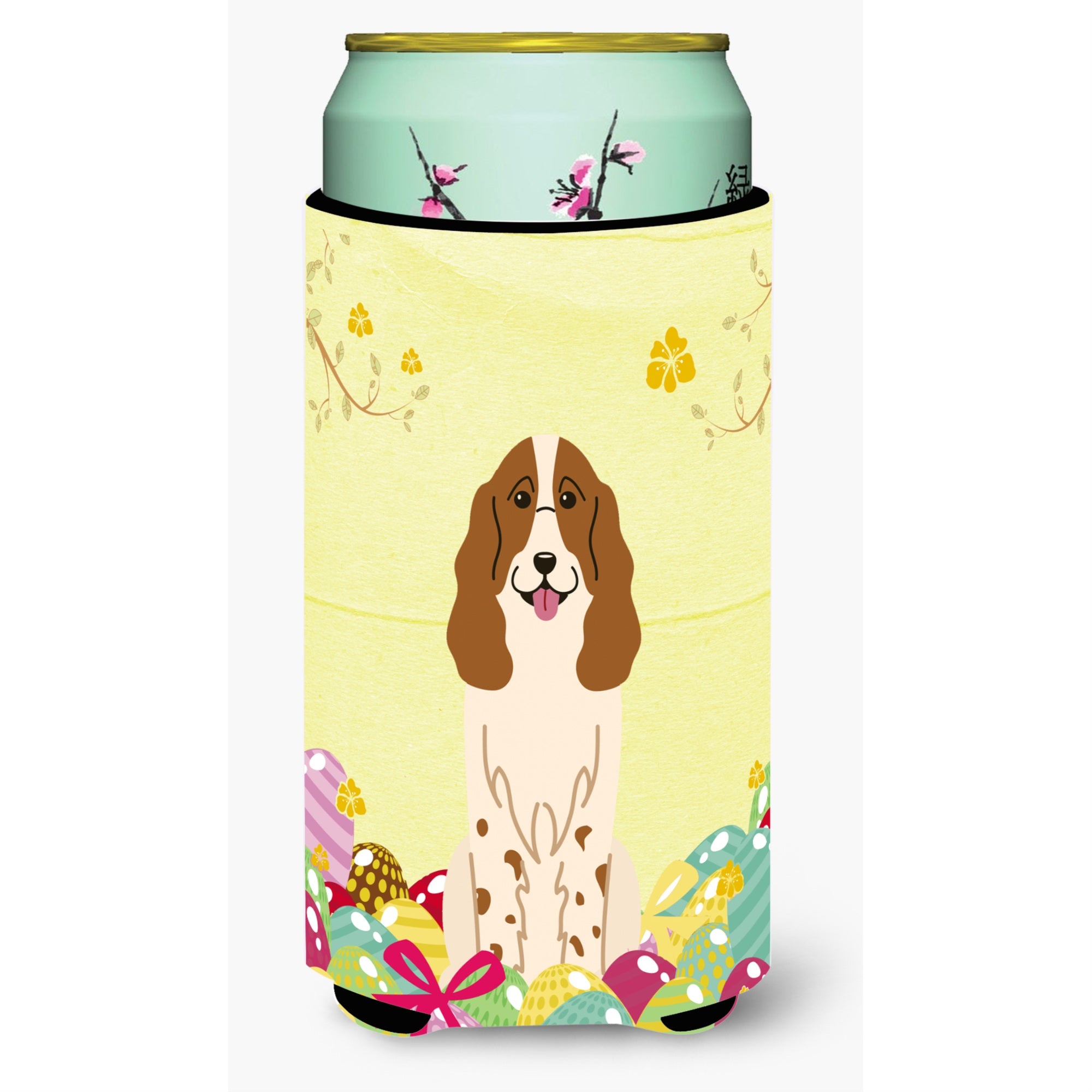 'Caroline'S Treasures Easter Eggs Russian Spaniel Tall Boy Beverage Insulator Hugger, Multicolor''