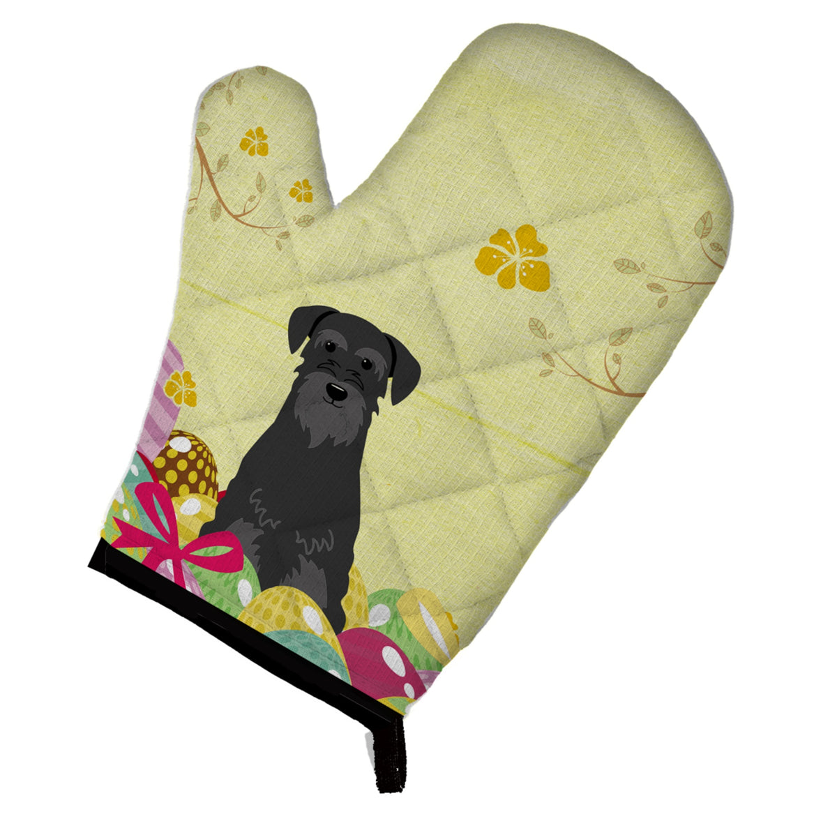 'Caroline'S Treasures Easter Eggs Standard Schnauzer Black Oven Mitt, Multicolor, 12'''' X 8.5''''''