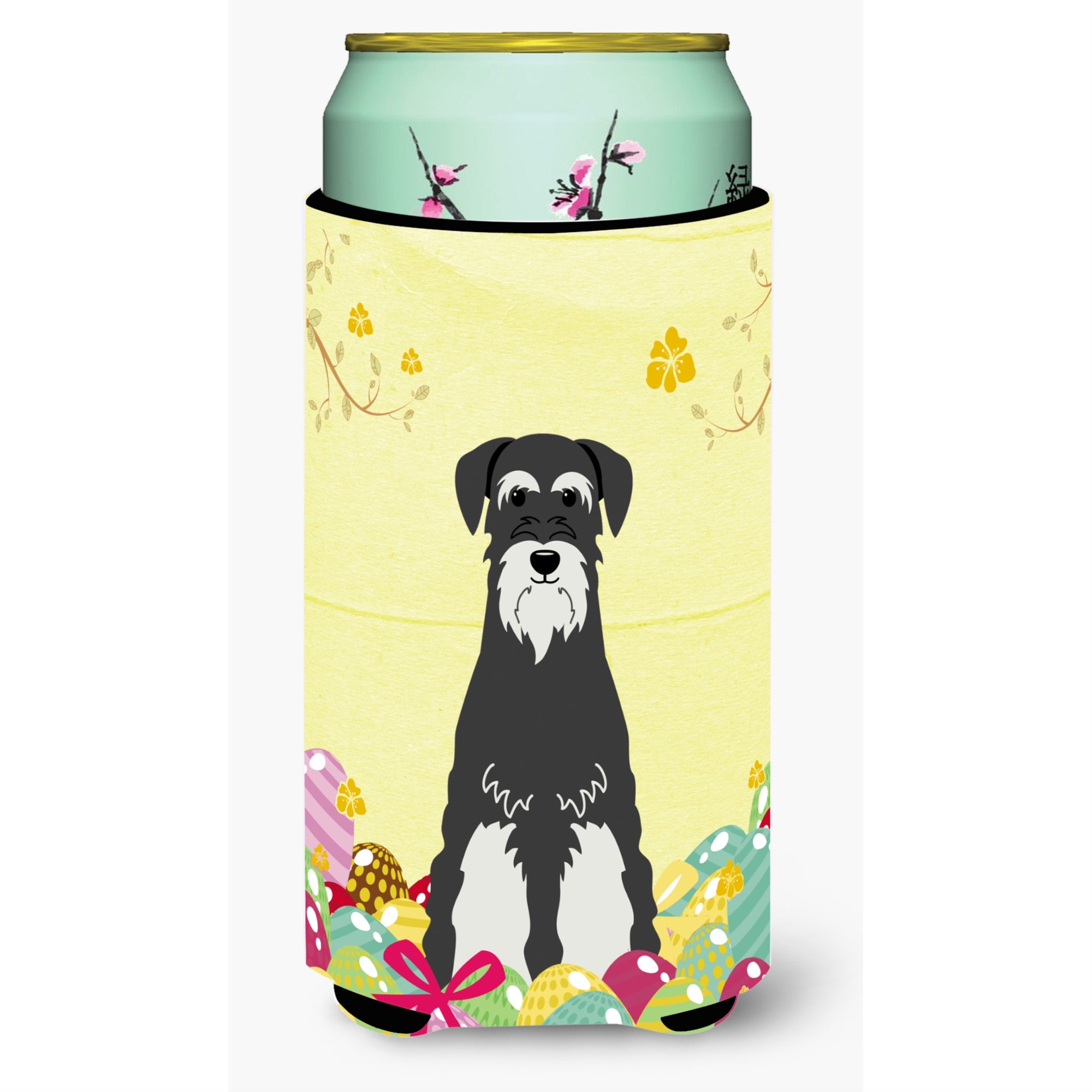 'Caroline'S Treasures Easter Schnauzer Salt & Pepper Tall Boy Beverage Insulator Hugger, Multicolor''