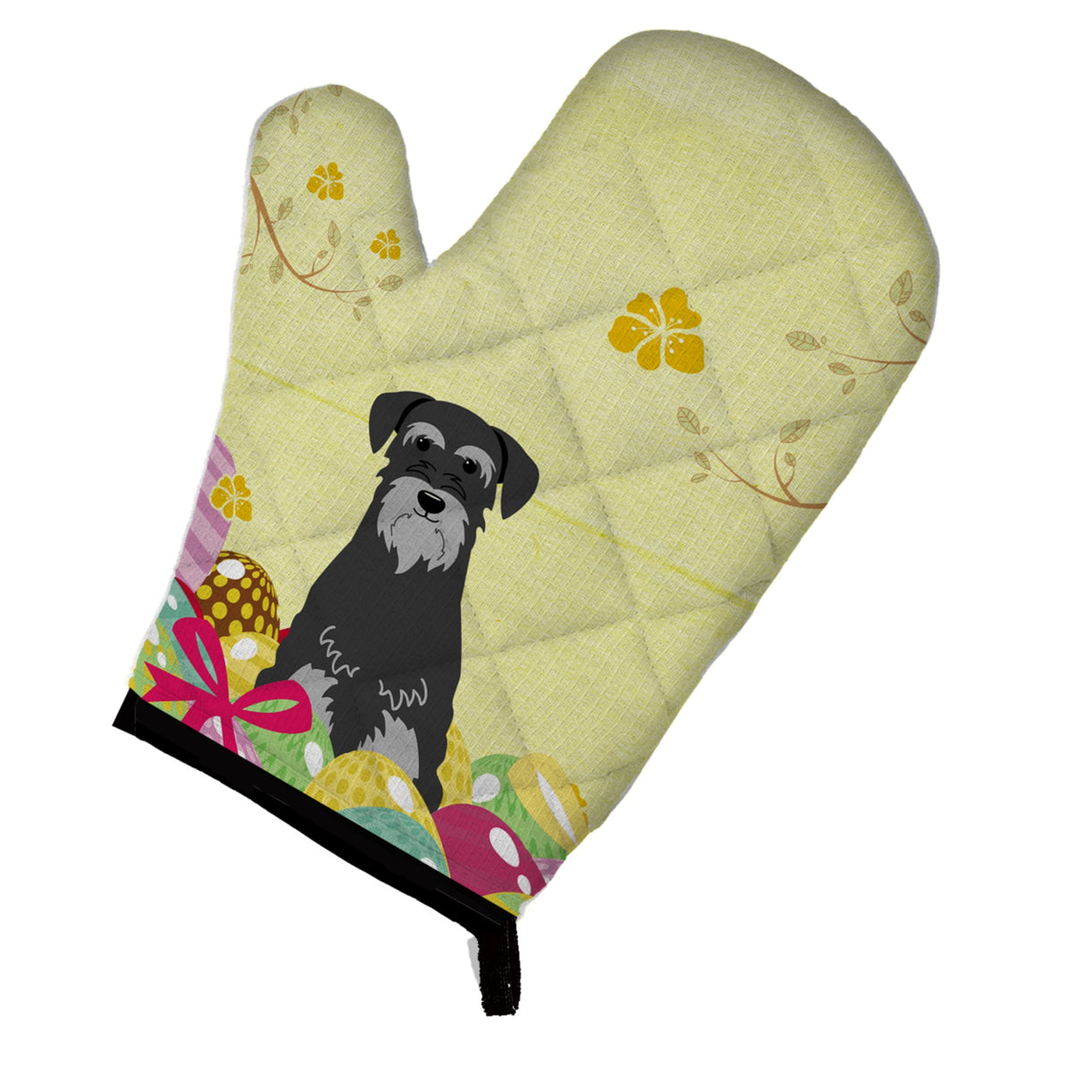 'Caroline'S Treasures Easter Eggs Standard Schnauzer Black Grey Oven Mitt, Multicolor, 12'''' X 8.5''''''