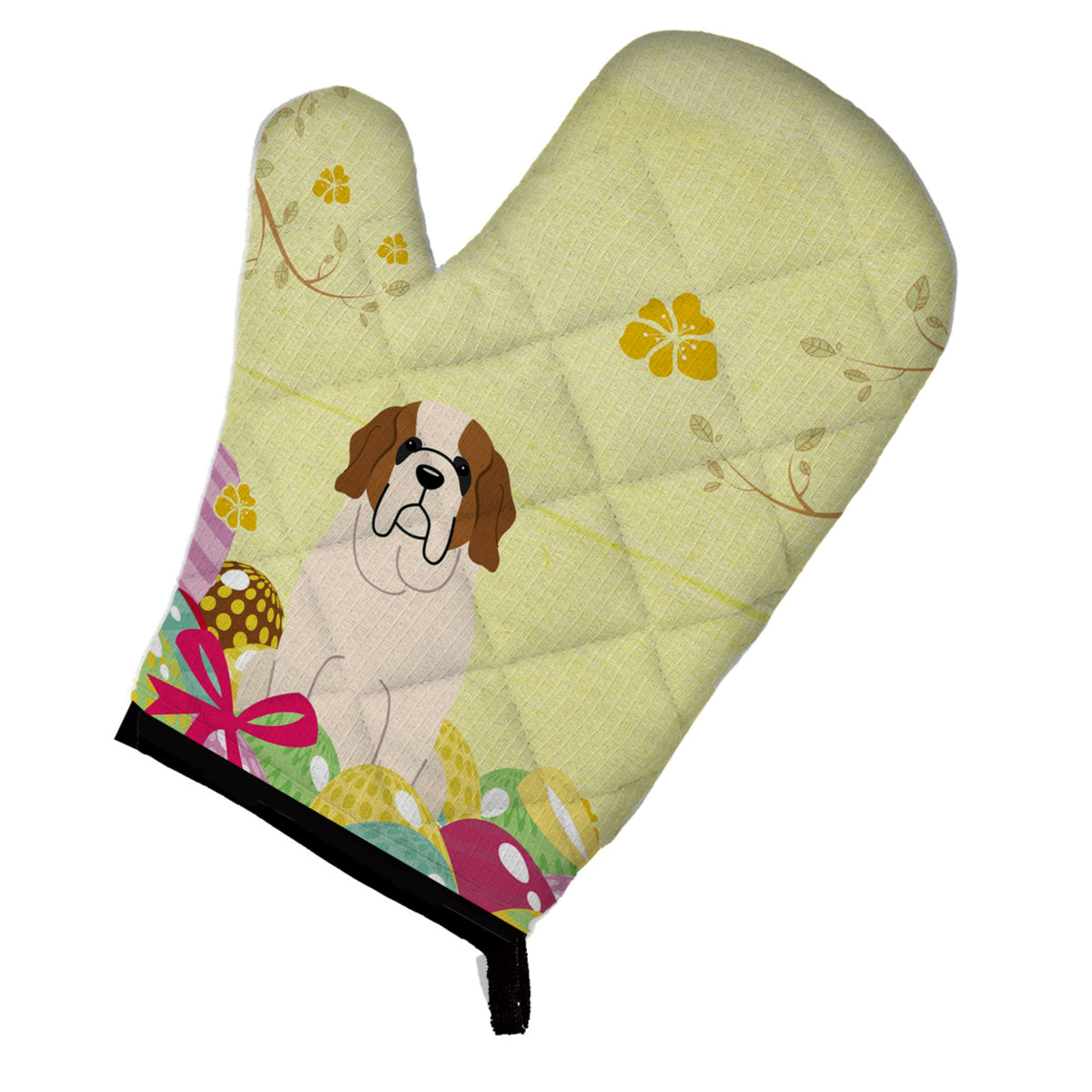 'Caroline'S Treasures Easter Eggs Saint Bernard Oven Mitt, Multicolor, 12'''' X 8.5''''''