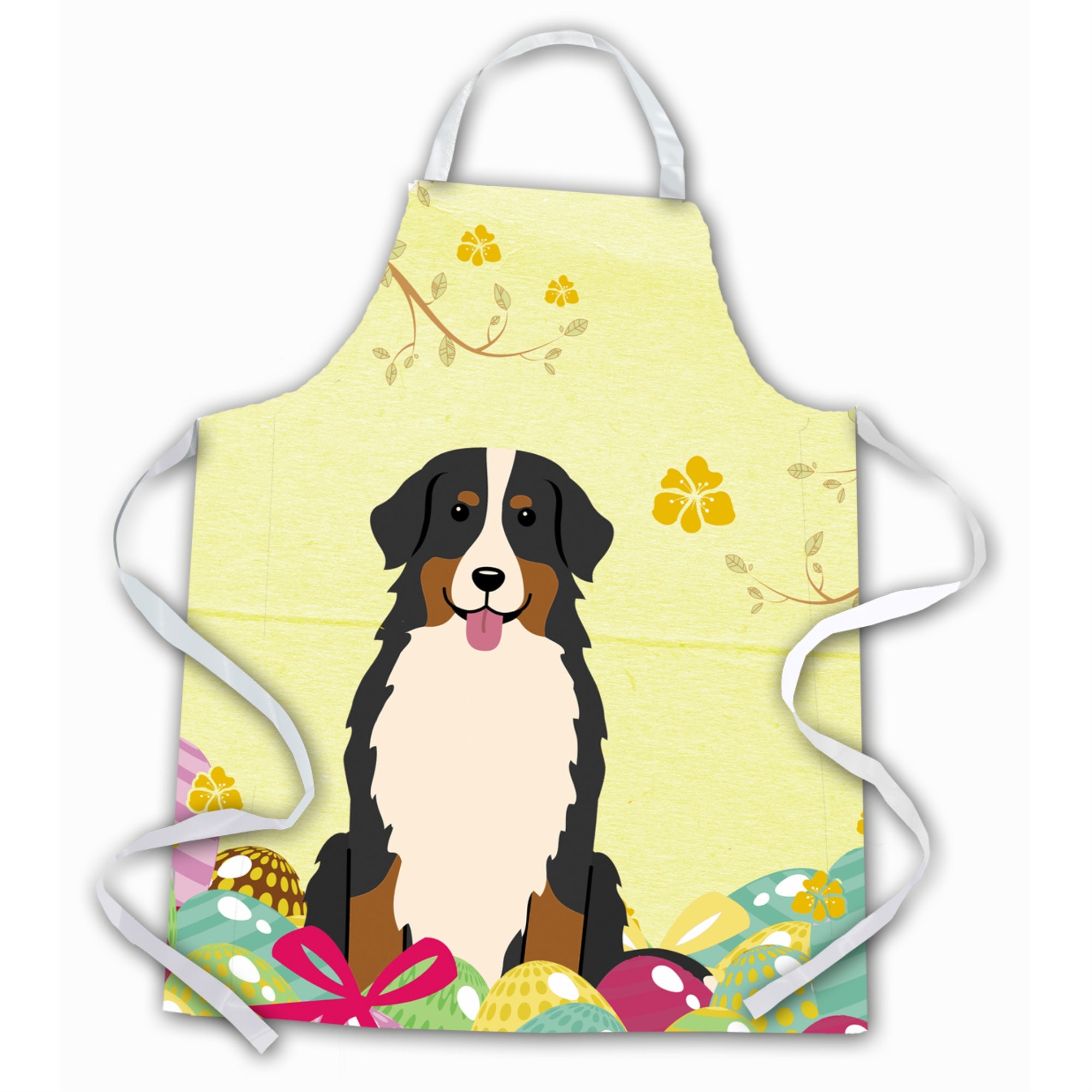 'Caroline'S Treasures Easter Eggs Bernese Mountain Dog Apron, Large, Multicolor''