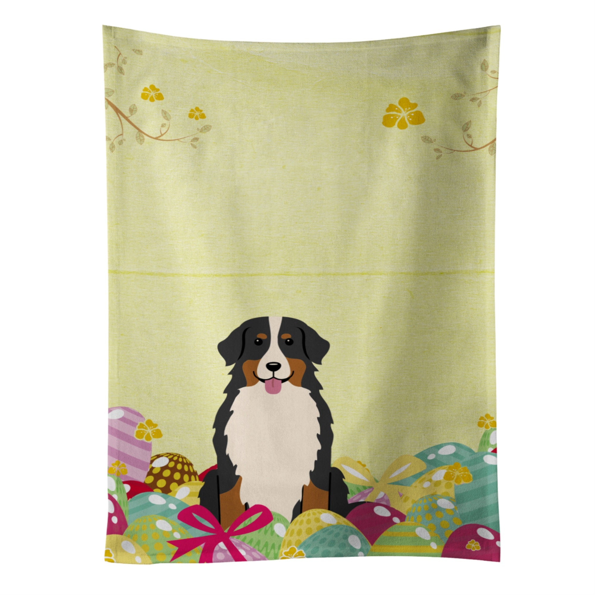 'Caroline'S Treasures Easter Eggs Bernese Mountain Dog Kitchen Towel, Multicolor, 25'''' X 15''''''
