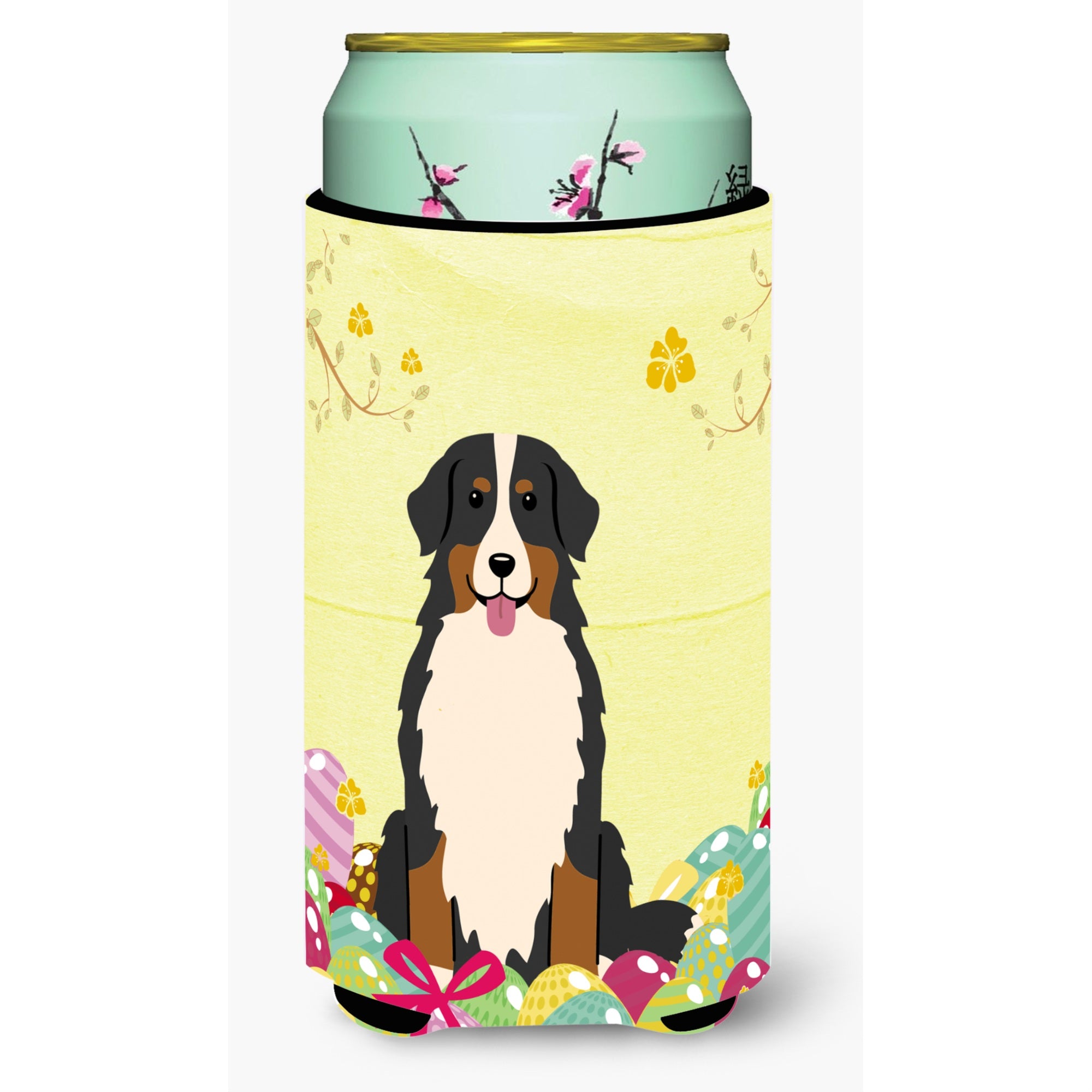 'Caroline'S Treasures Easter Eggs Bernese Mountain Dog Tall Boy Beverage Insulator Hugger, Multicolor''
