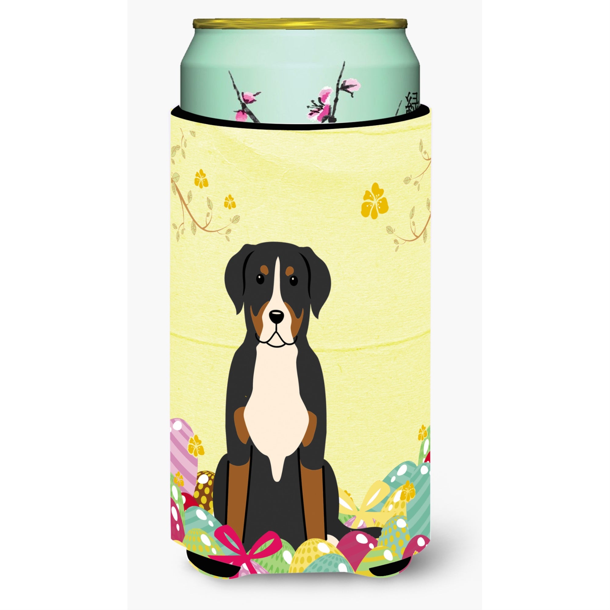 'Caroline'S Treasures Easter Greater Swiss Mountain Dog Tall Boy Beverage Insulator Hugger, Multicolor''