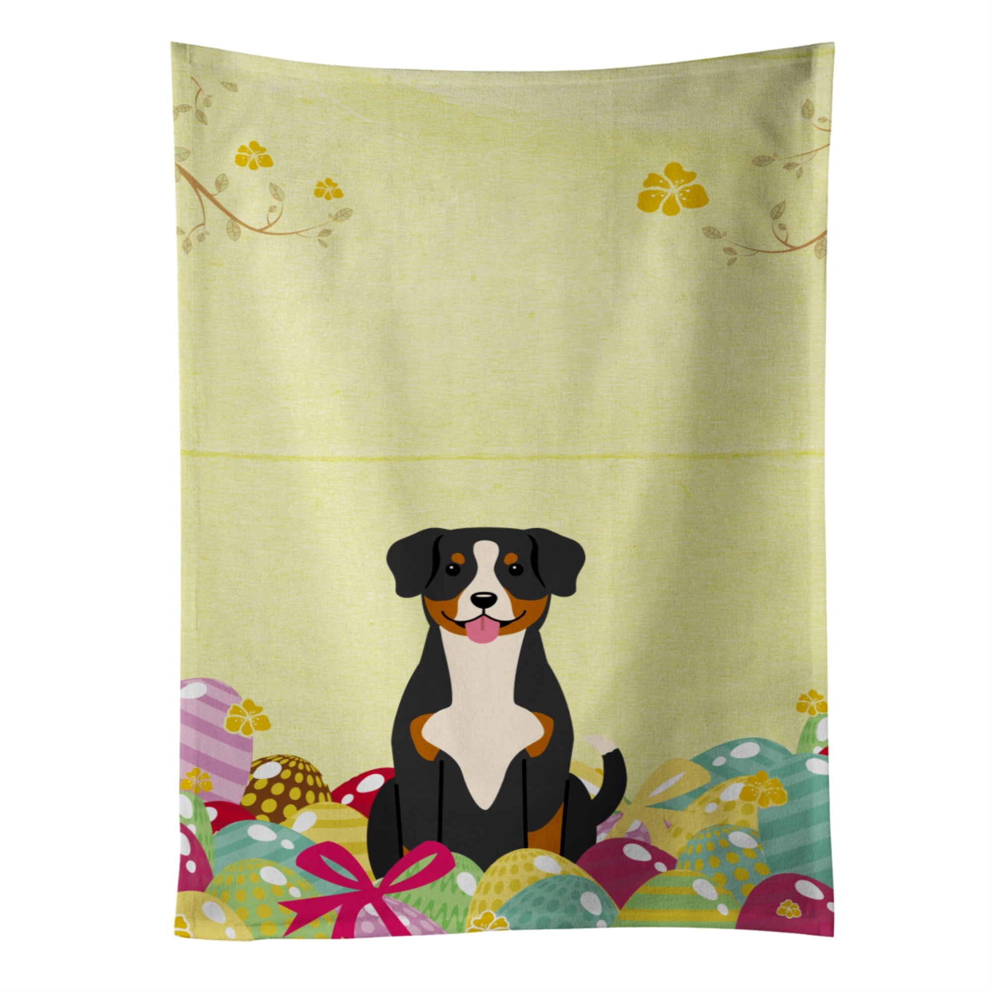 'Caroline'S Treasures Easter Eggs Entlebucher Kitchen Towel, Multicolor, 25'''' X 15''''''