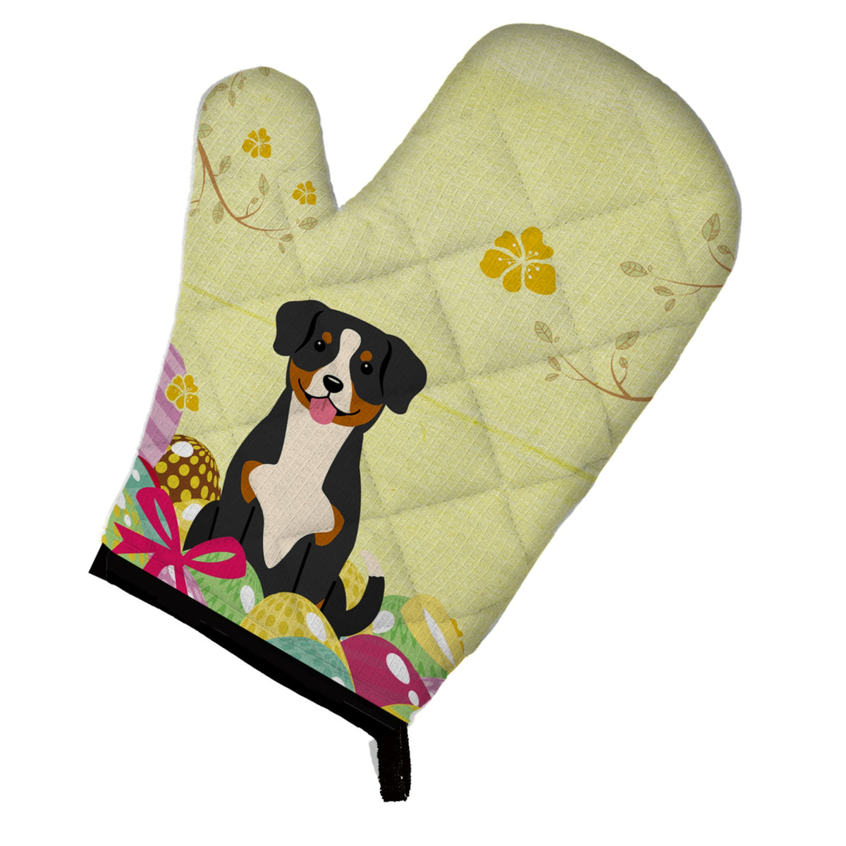 'Caroline'S Treasures Easter Eggs Entlebucher Oven Mitt, Multicolor, 12'''' X 8.5''''''