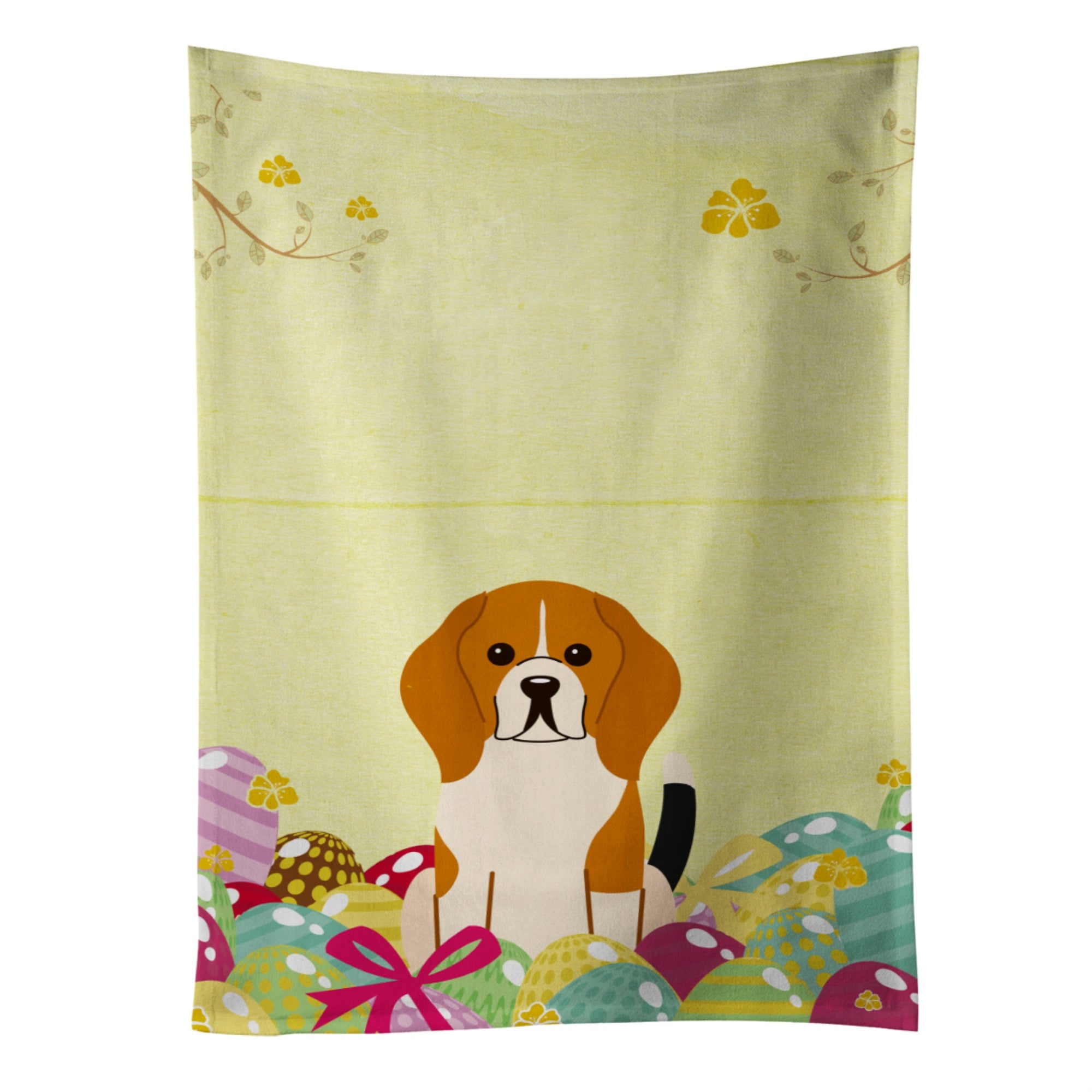 'Caroline'S Treasures Easter Eggs Beagle Tricolor Kitchen Towel, Multicolor, 25'''' X 15''''''