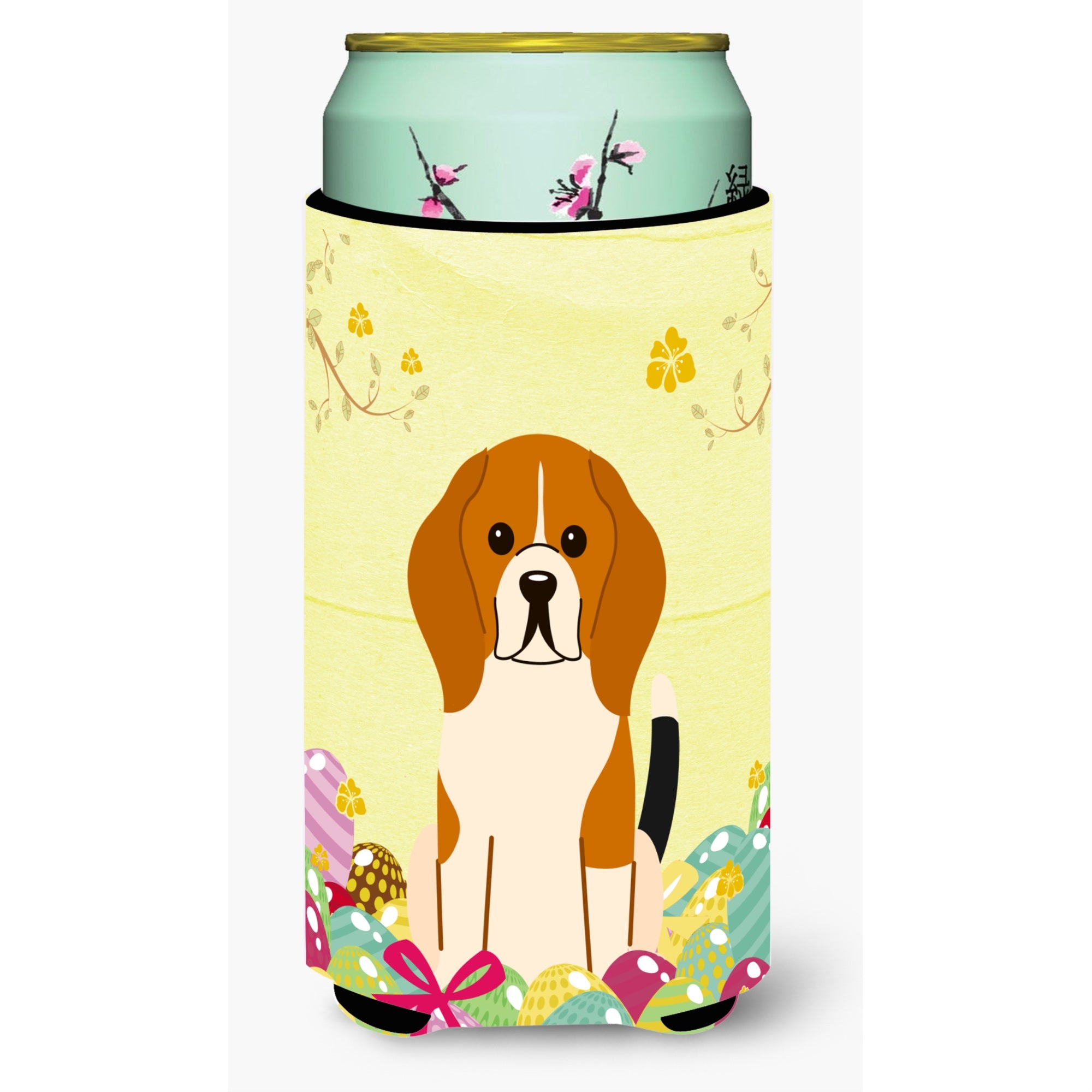 'Caroline'S Treasures Easter Eggs Beagle Tricolor Tall Boy Beverage Insulator Hugger, Multicolor''