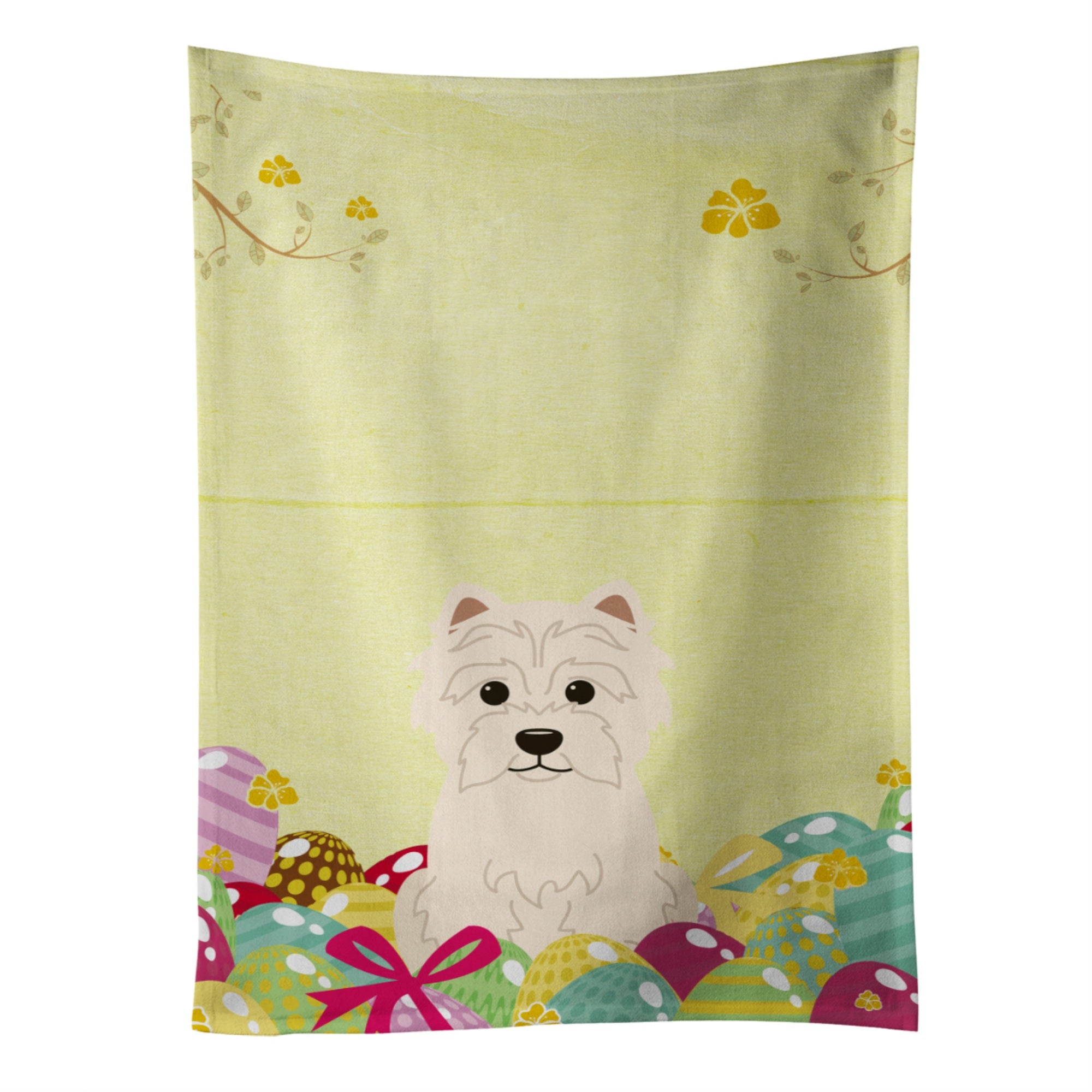 'Caroline'S Treasures Easter Eggs Westie Kitchen Towel, Multicolor, 25'''' X 15''''''