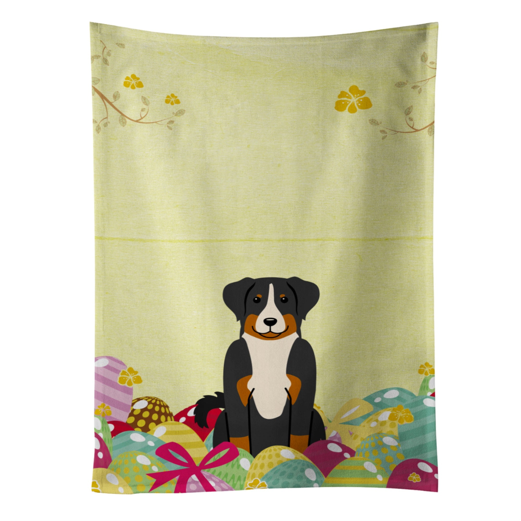 'Caroline'S Treasures Easter Eggs Appenzeller Sennenhund Kitchen Towel, Multicolor, 25'''' X 15''''''