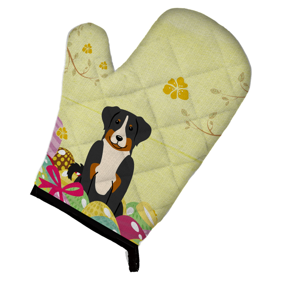 'Caroline'S Treasures Easter Eggs Appenzeller Sennenhund Oven Mitt, Multicolor, 12'''' X 8.5''''''