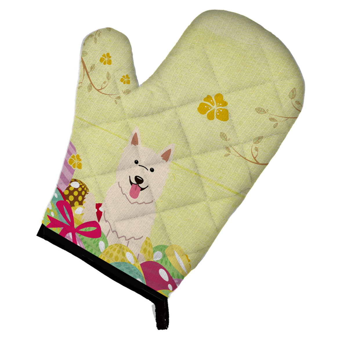'Caroline'S Treasures Easter Eggs White German Shepherd Oven Mitt, Multicolor, 12'''' X 8.5''''''