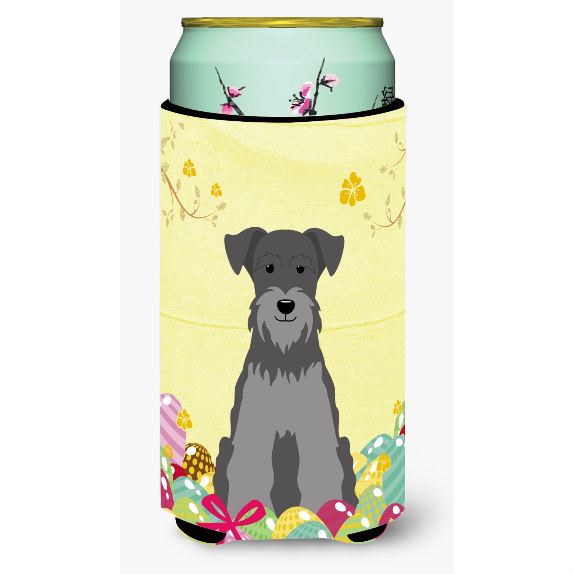 'Caroline'S Treasures Easter Miniature Schanuzer Tall Boy Beverage Insulator Hugger, Multicolor''