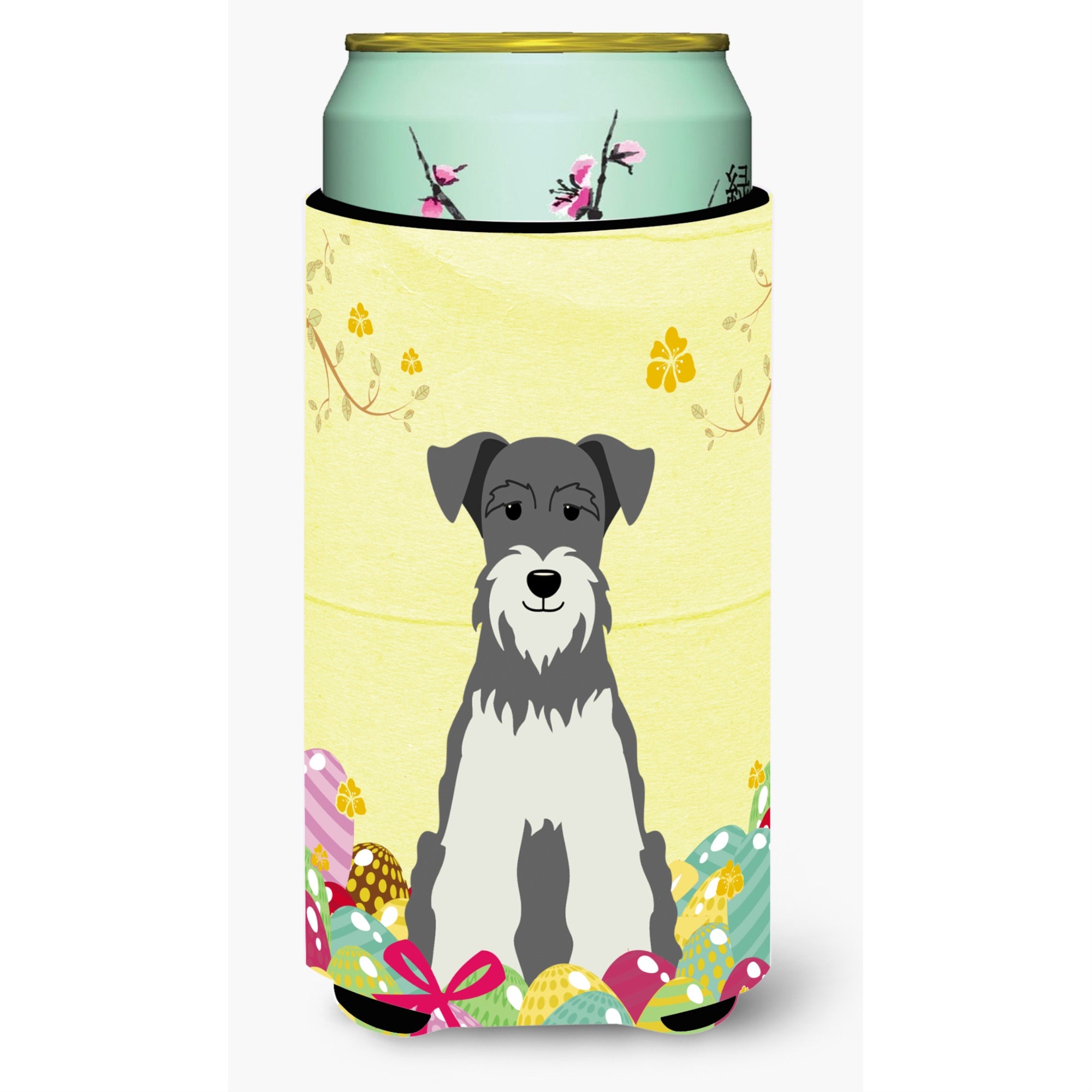 'Caroline'S Treasures Easter Schanuzer Salt & Pepper Tall Boy Beverage Insulator Hugger, Multicolor''