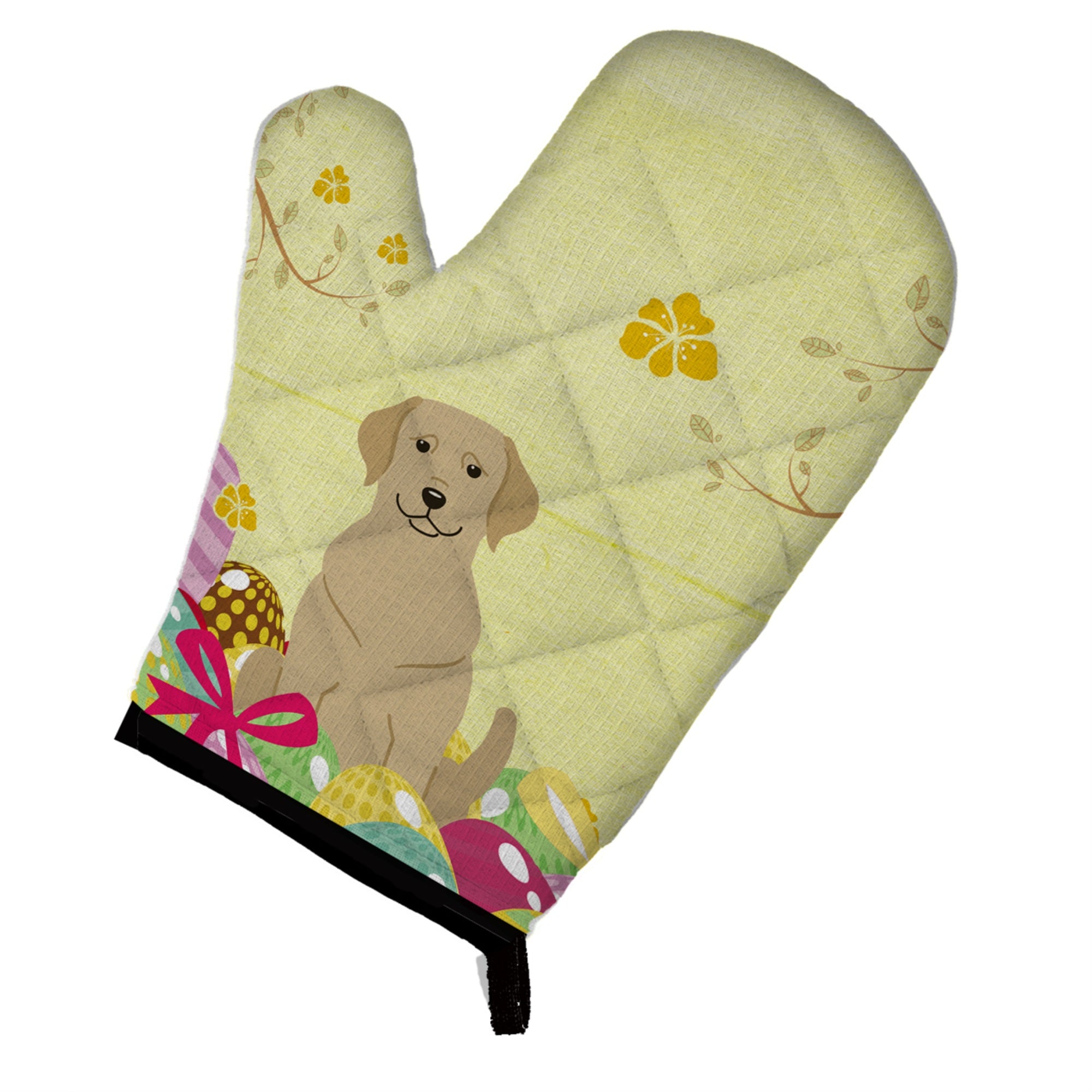 'Caroline'S Treasures Easter Eggs Yellow Labrador Oven Mitt, Multicolor, 12'''' X 8.5''''''