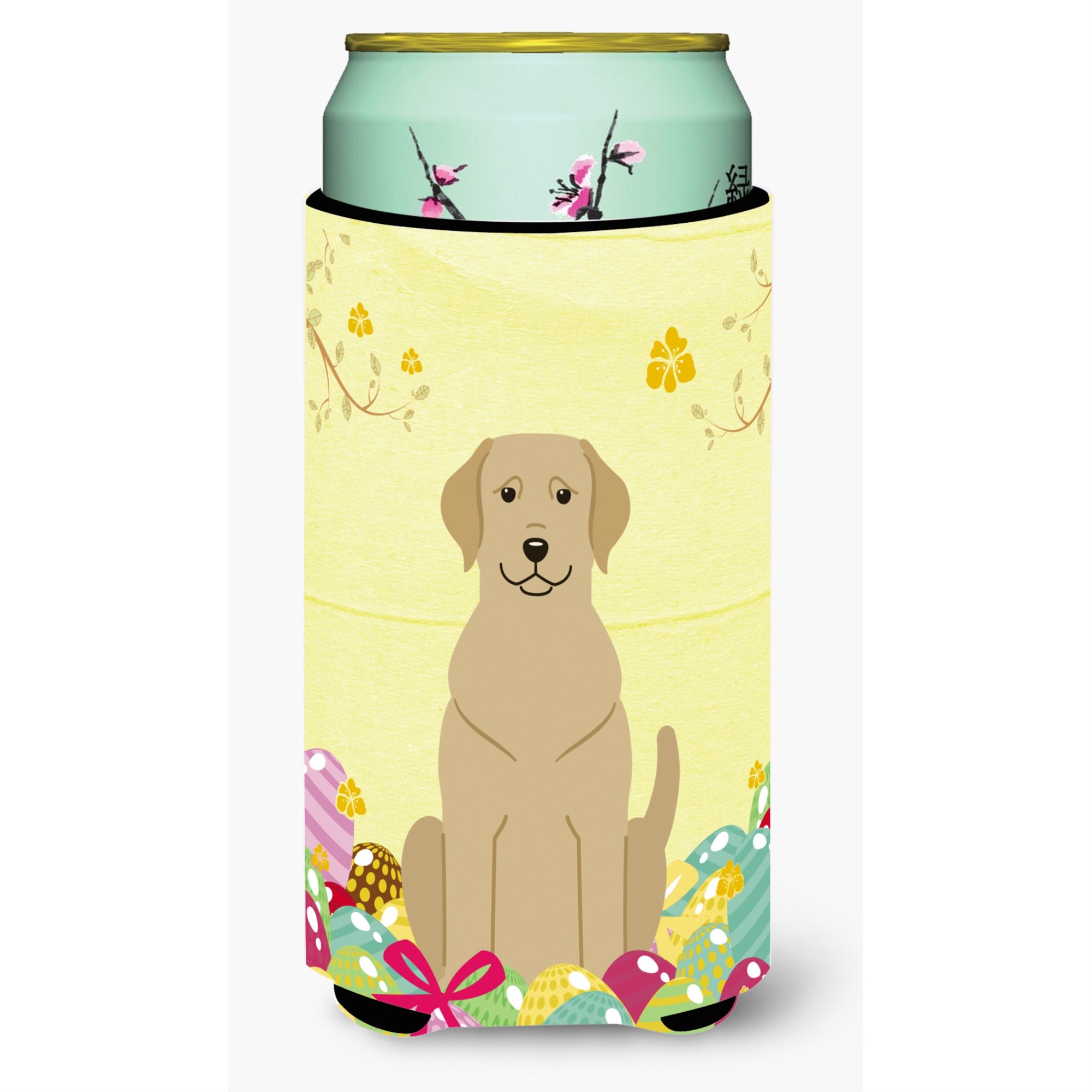 'Caroline'S Treasures Easter Eggs Yellow Labrador Tall Boy Beverage Insulator Hugger, Multicolor''
