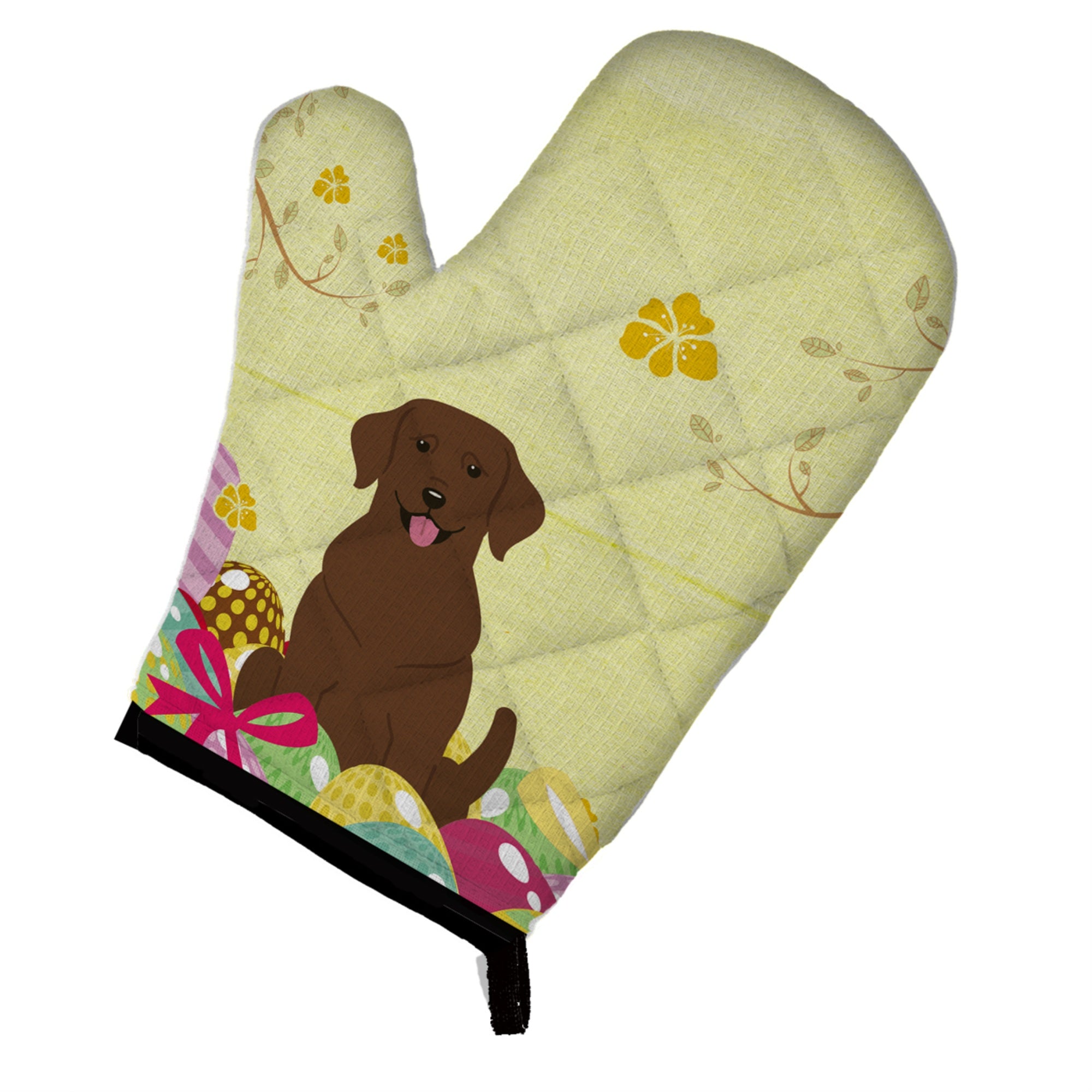'Caroline'S Treasures Easter Eggs Chocolate Labrador Oven Mitt, Multicolor, 12'''' X 8.5''''''