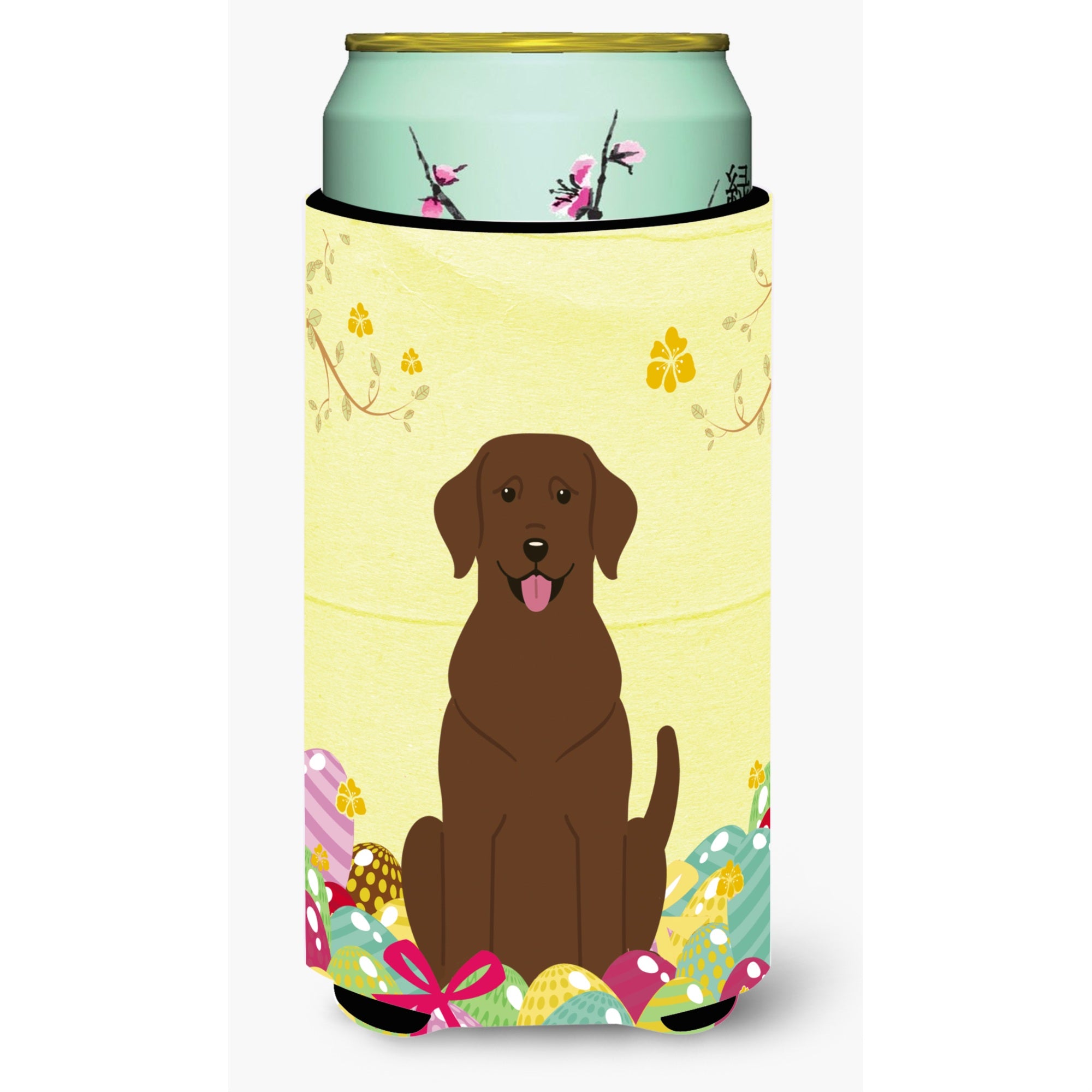 'Caroline'S Treasures Easter Eggs Chocolate Labrador Tall Boy Beverage Insulator Hugger, Multicolor''