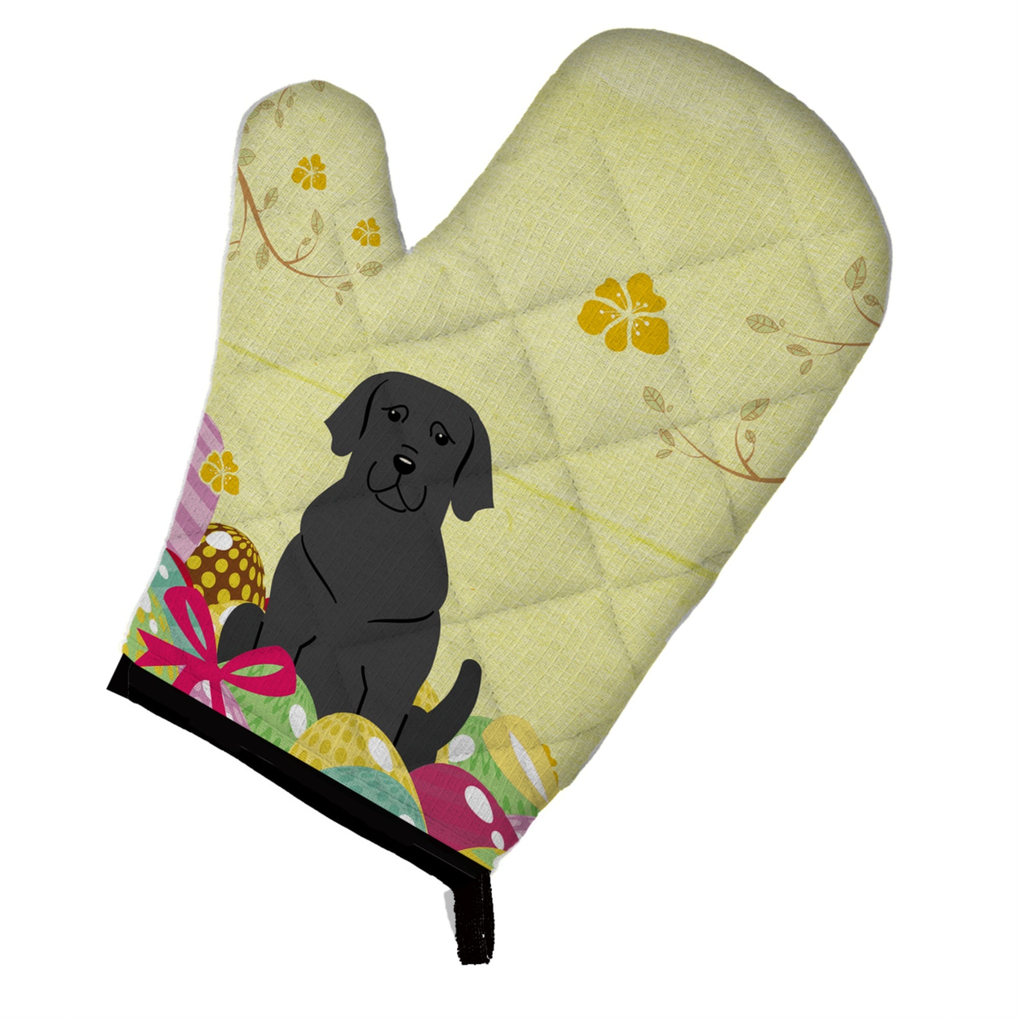 'Caroline'S Treasures Easter Eggs Black Labrador Oven Mitt, Multicolor, 12'''' X 8.5''''''