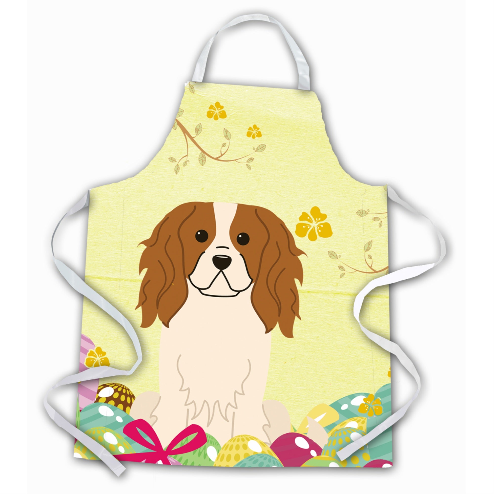 'Caroline'S Treasures Easter Eggs Cavalier Spaniel Apron, Large, Multicolor''