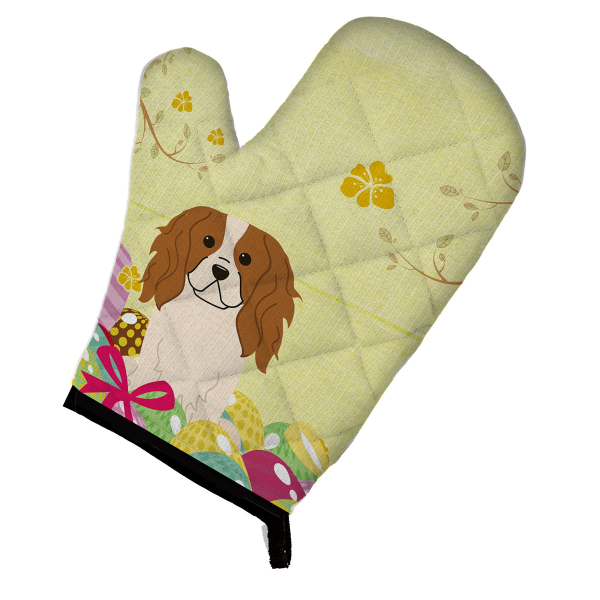 'Caroline'S Treasures Easter Eggs Cavalier Spaniel Oven Mitt, Multicolor, 12'''' X 8.5''''''