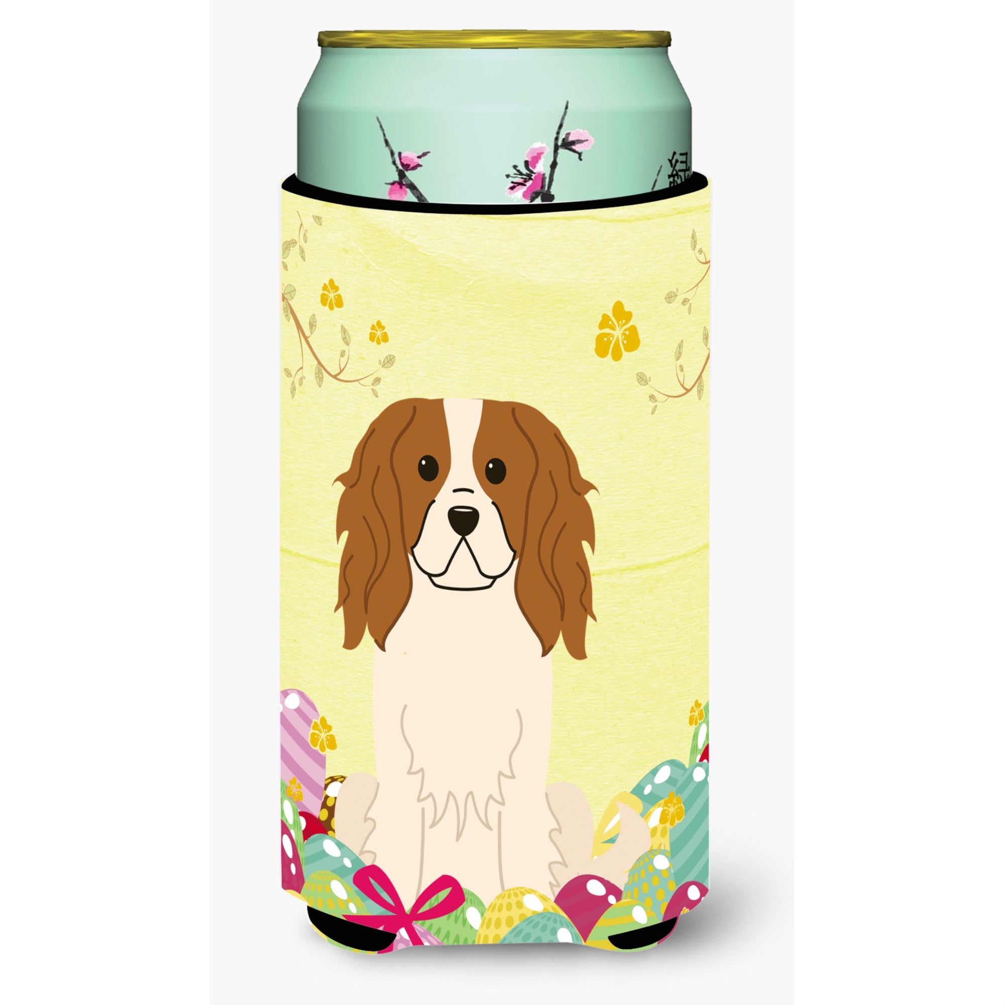 'Caroline'S Treasures Easter Eggs Cavalier Spaniel Tall Boy Beverage Insulator Hugger, Multicolor''