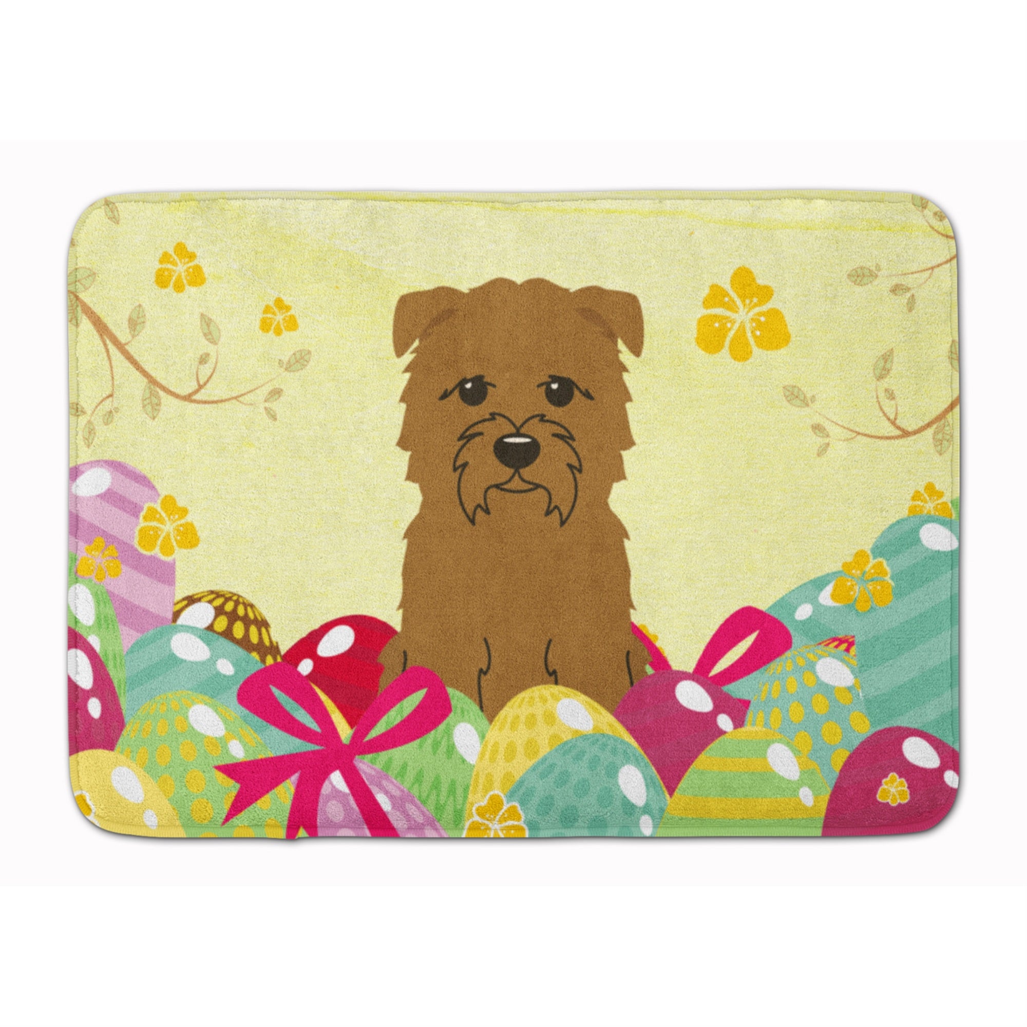 'Caroline'S Treasures Easter Eggs Glen Of Imal Tan Machine Washable Memory Foam Mat Doormats, Multicolor''