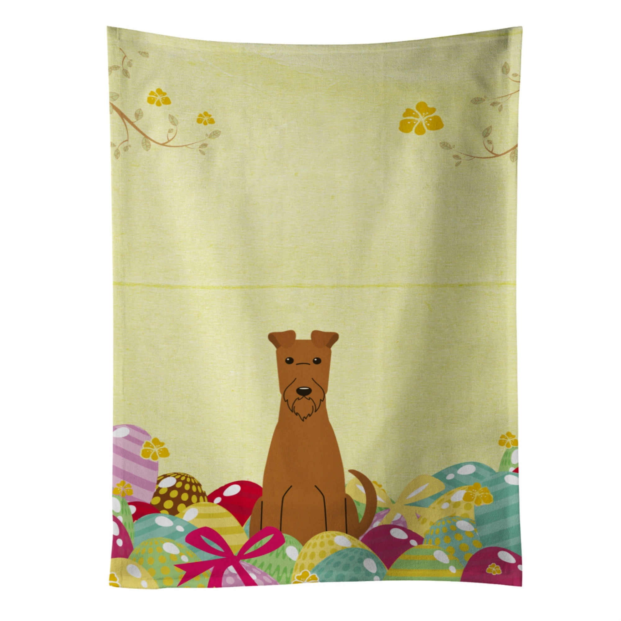 'Caroline'S Treasures Easter Eggs Irish Terrier Kitchen Towel, Multicolor, 25'''' X 15''''''