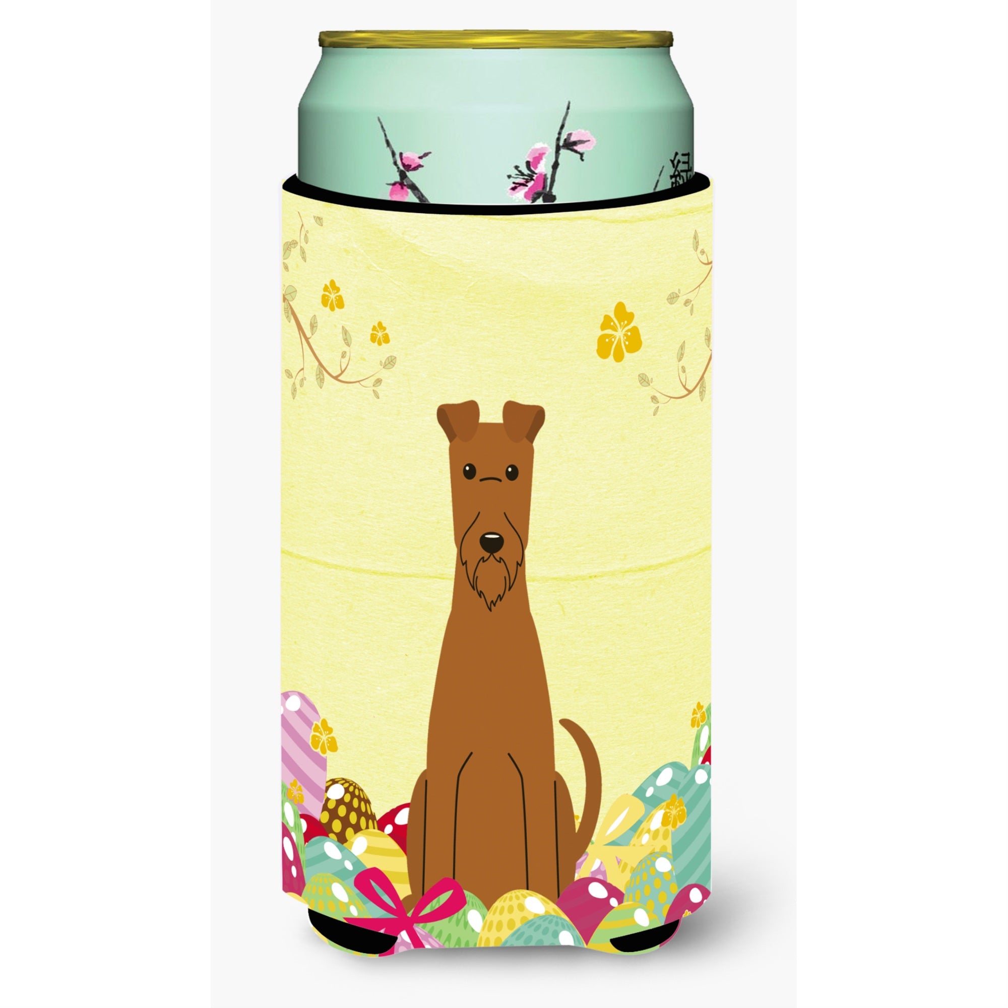 'Caroline'S Treasures Easter Eggs Irish Terrier Tall Boy Beverage Insulator Hugger, Multicolor''
