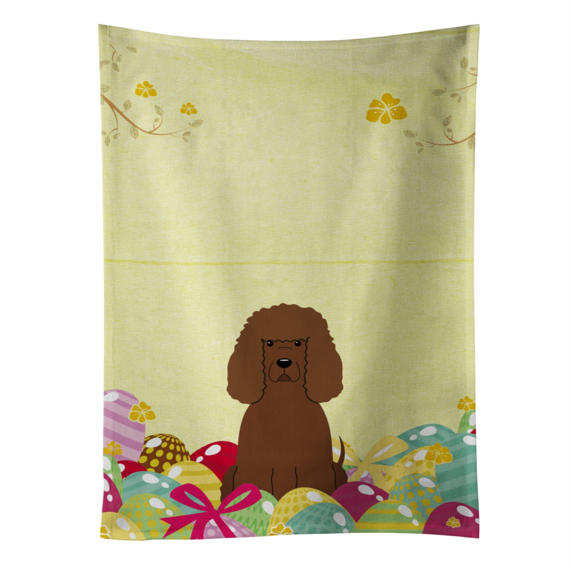 'Caroline'S Treasures Easter Eggs Irish Water Spaniel Kitchen Towel, Multicolor, 25'''' X 15''''''