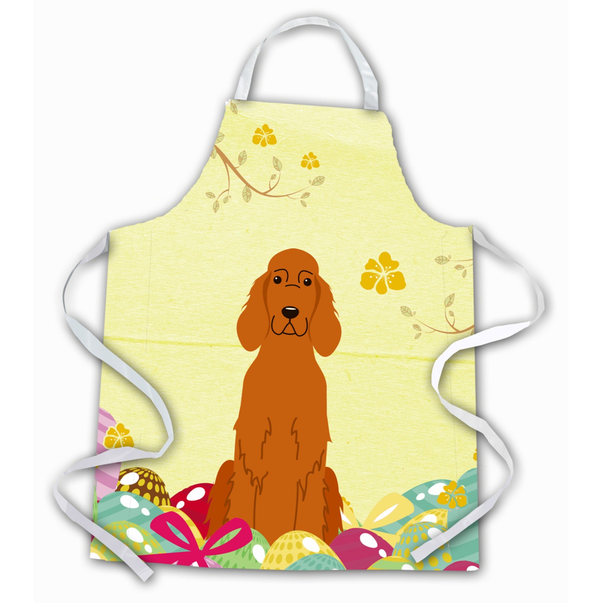'Caroline'S Treasures Easter Eggs Irish Setter Apron, Large, Multicolor''