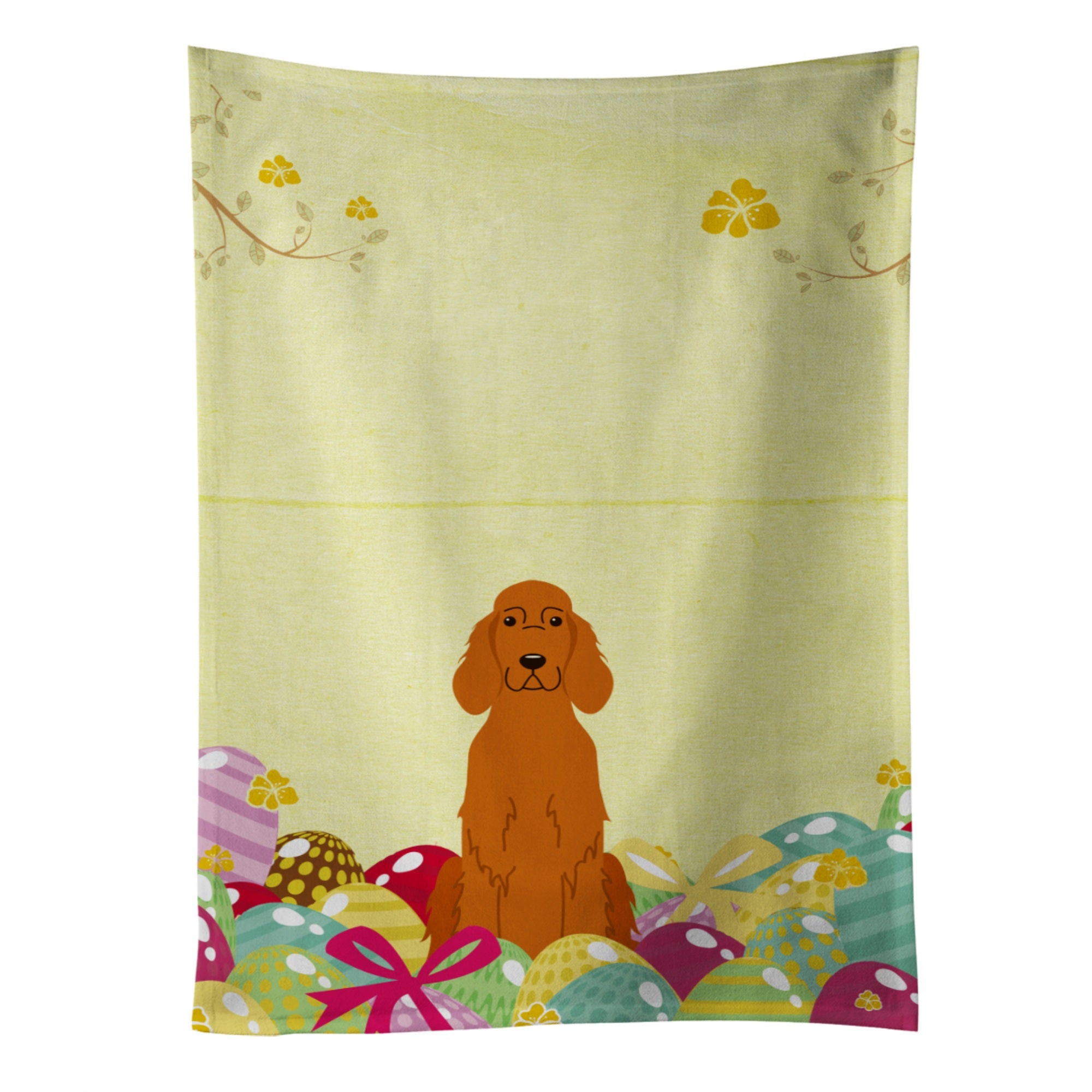 'Caroline'S Treasures Easter Eggs Irish Setter Kitchen Towel, Multicolor, 25'''' X 15''''''