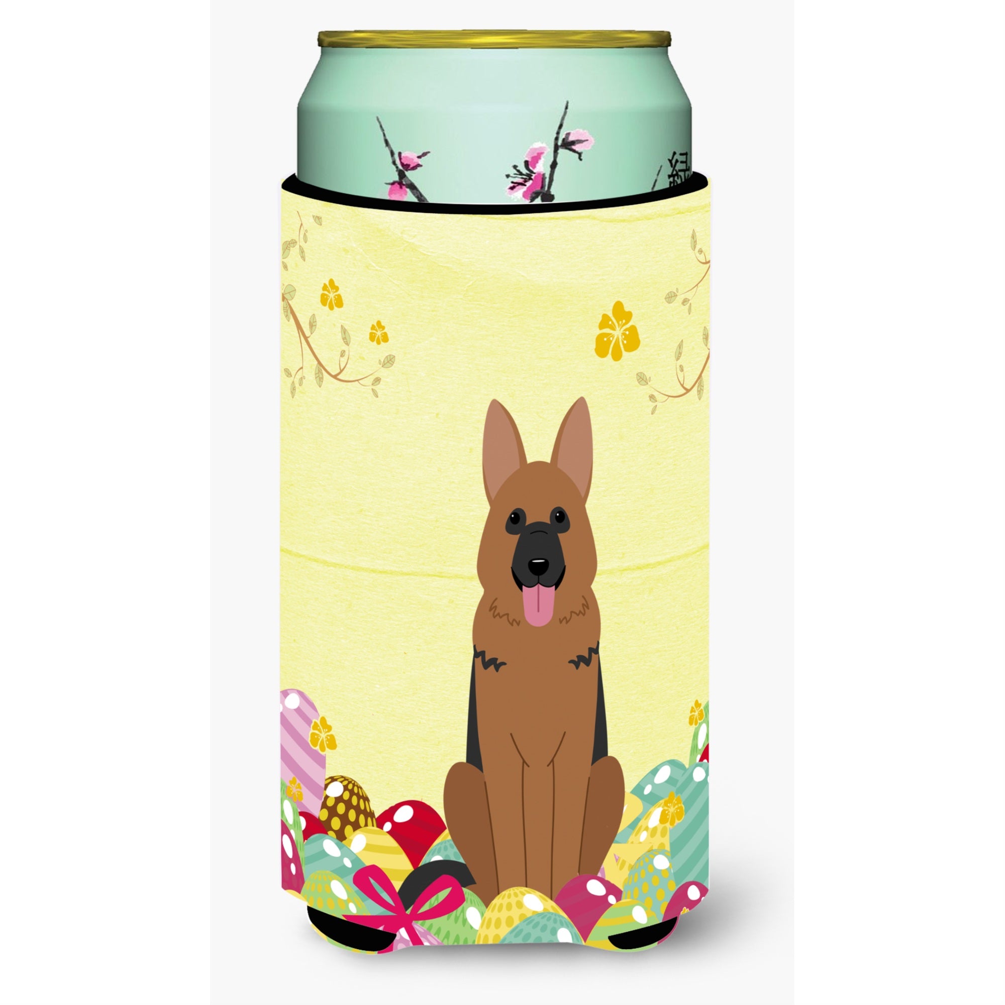 'Caroline'S Treasures Easter Eggs German Shepherd Tall Boy Beverage Insulator Hugger, Multicolor''