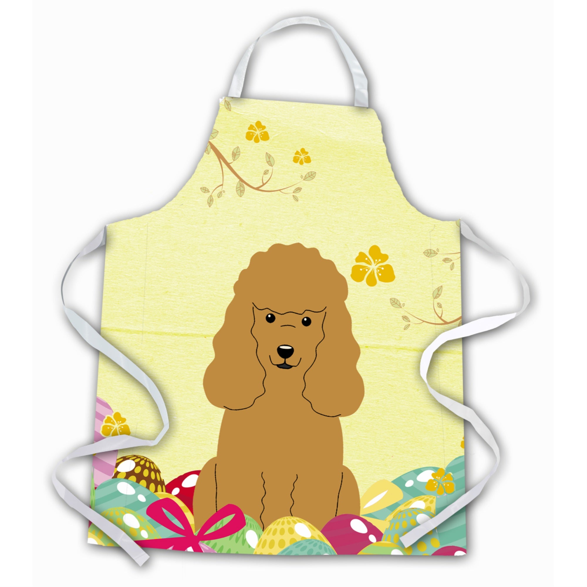 'Caroline'S Treasures Easter Eggs Poodle Tan Apron, Large, Multicolor''