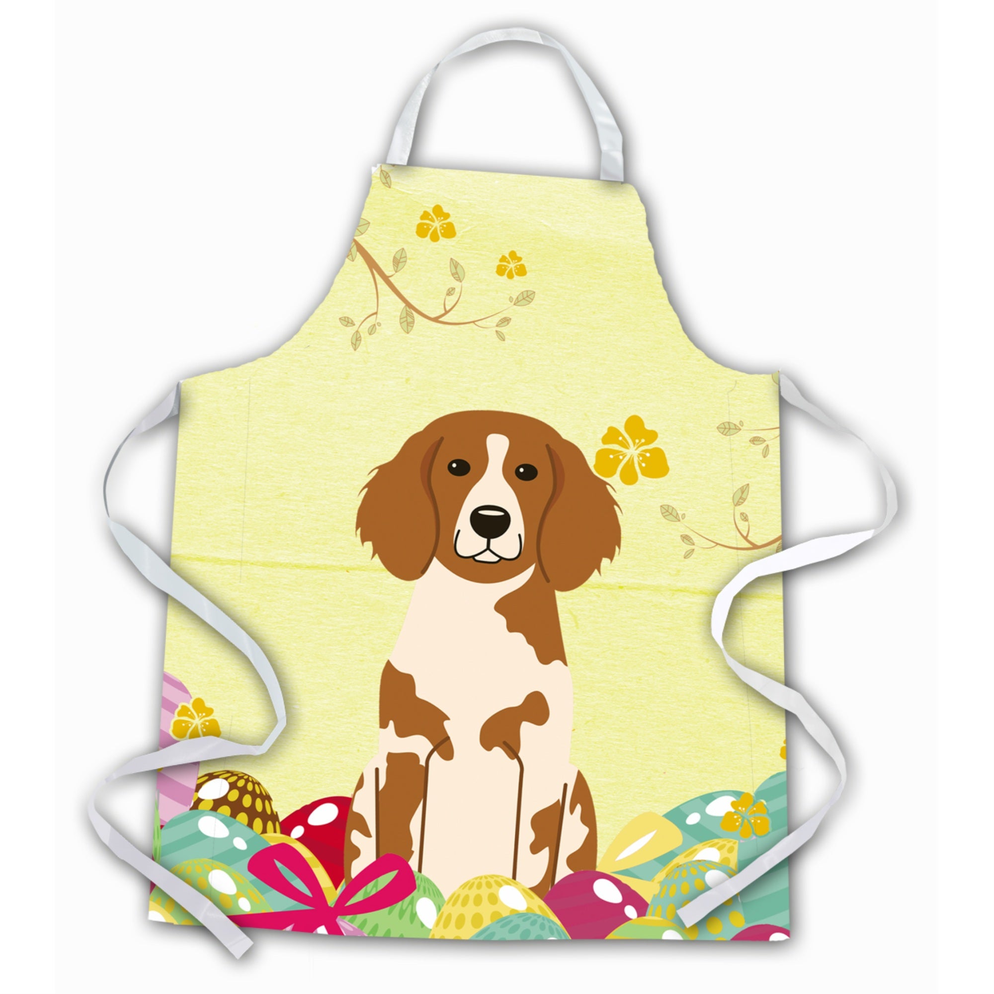 'Caroline'S Treasures Easter Eggs Brittany Spaniel Apron, Large, Multicolor''