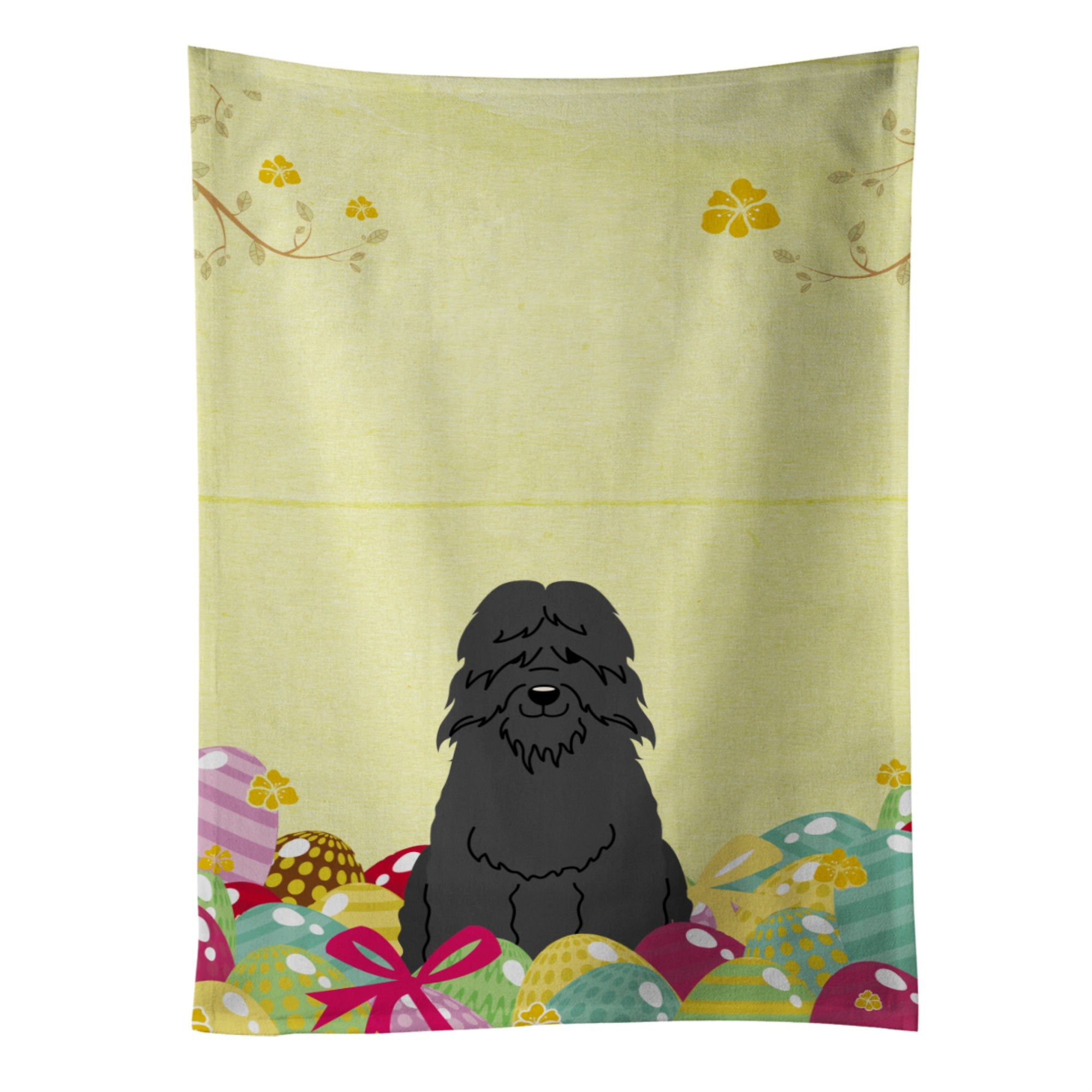 'Caroline'S Treasures Easter Eggs Bouvier Des Flandres Kitchen Towel, Multicolor, 25'''' X 15''''''