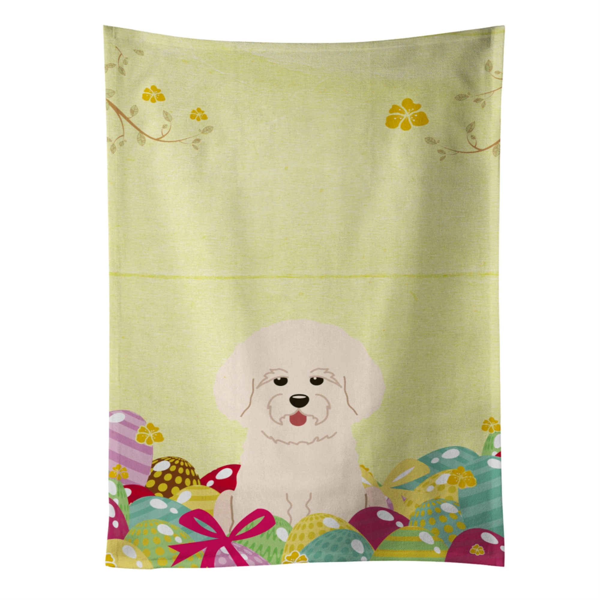 'Caroline'S Treasures Easter Eggs Bichon Frise Kitchen Towel, Multicolor, 25'''' X 15''''''