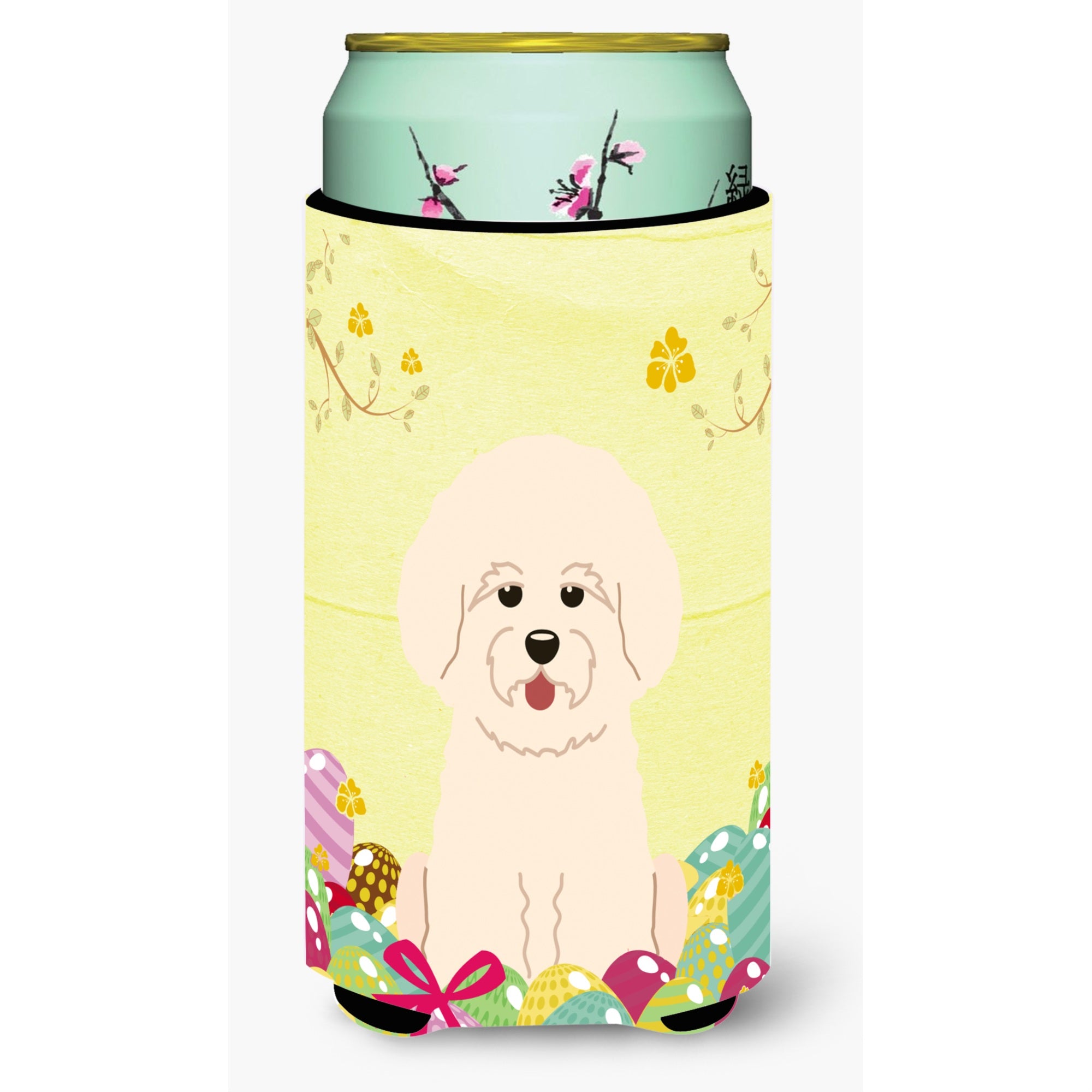'Caroline'S Treasures Easter Eggs Bichon Frise Tall Boy Beverage Insulator Hugger, Multicolor''